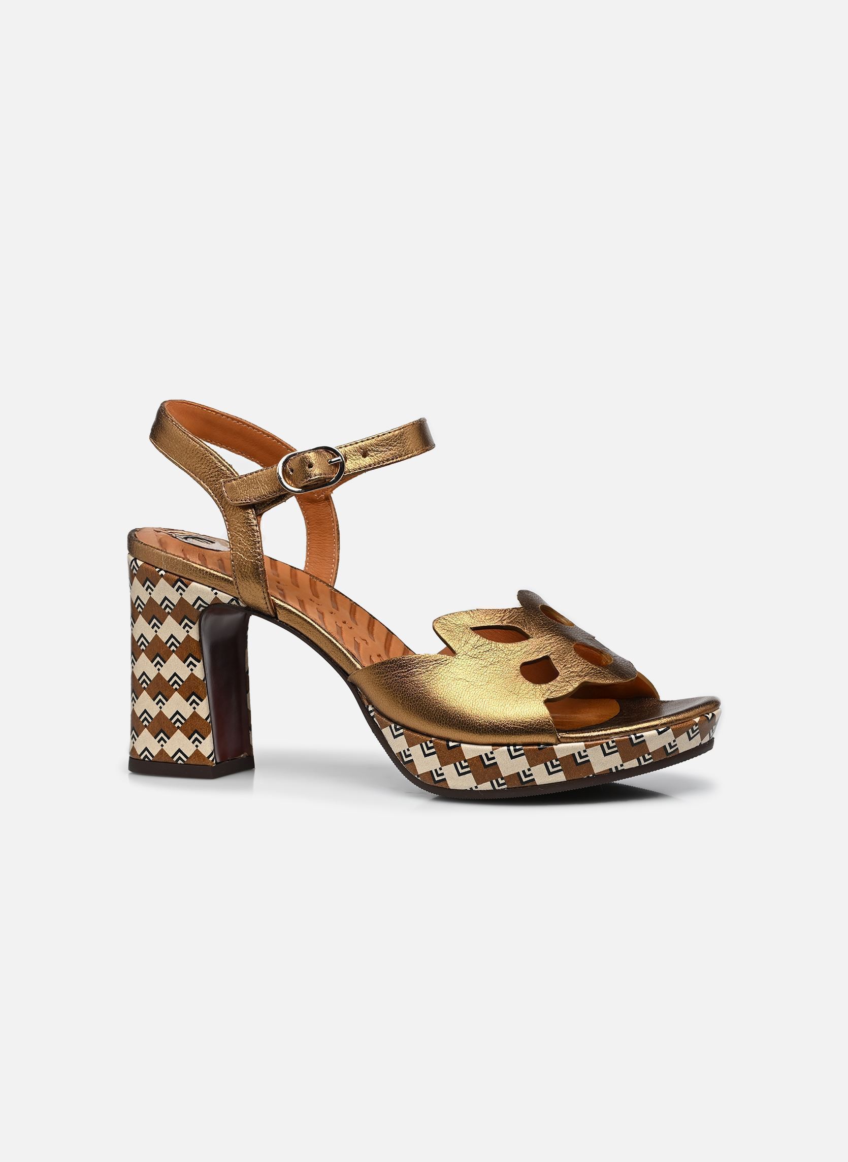Sandalen KEMADA48 dames goud en brons Chie Mihara Sandalen KEMADA48 dames goud en brons Dali bronce Scala cuero