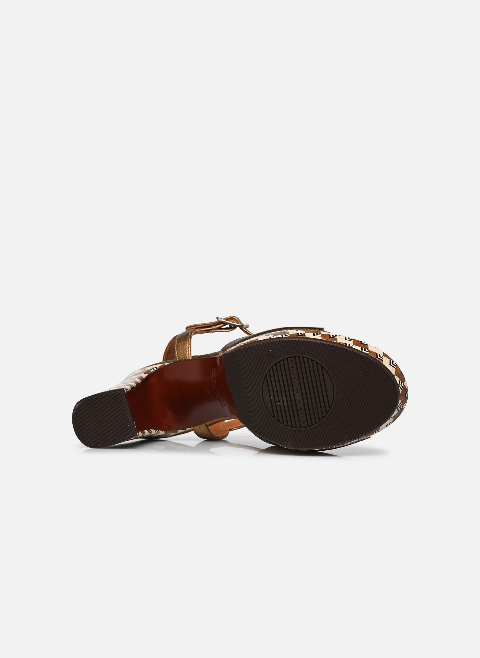 Sandalen KEMADA48 dames goud en brons Chie Mihara Sandalen KEMADA48 dames goud en brons Dali bronce Scala cuero