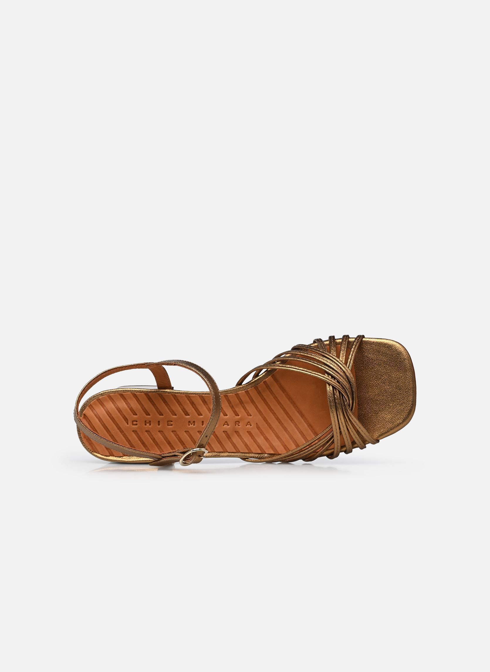 Sandalias LESKE mujer oro y bronce Chie Mihara Sandalias LESKE mujer oro y bronce Dali bronce Sucre castaño