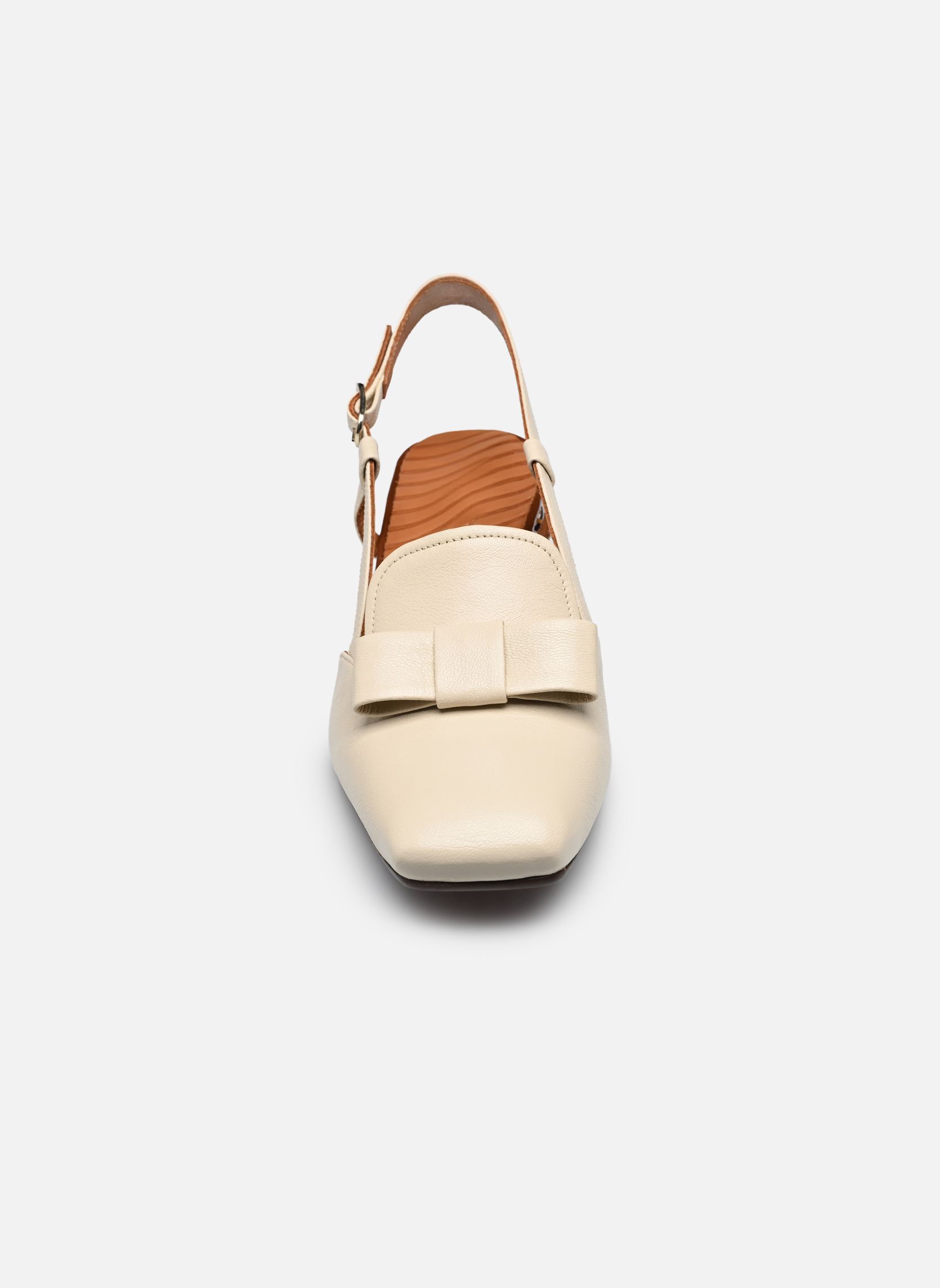 Slingback pumps VYLA dames wit Chie Mihara Slingback pumps VYLA dames wit Kimera leche Sucre castaño Sho