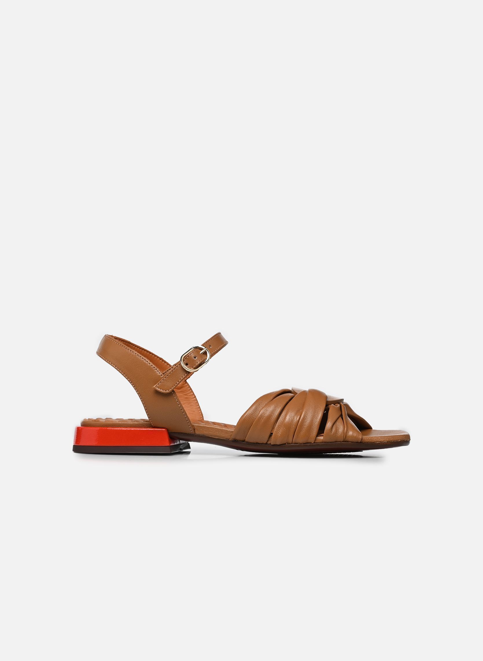 Platte sandalen TUSACK dames bruin Chie Mihara Platte sandalen TUSACK dames bruin Linda camel Sucre tomate