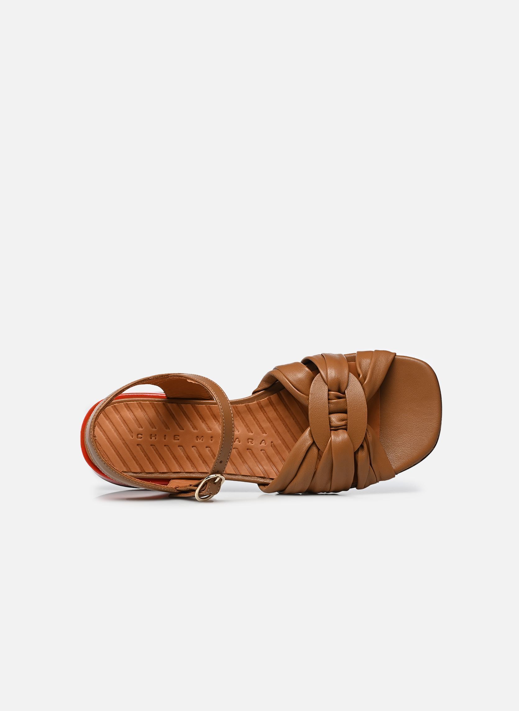 Platte sandalen TUSACK dames bruin Chie Mihara Platte sandalen TUSACK dames bruin Linda camel Sucre tomate