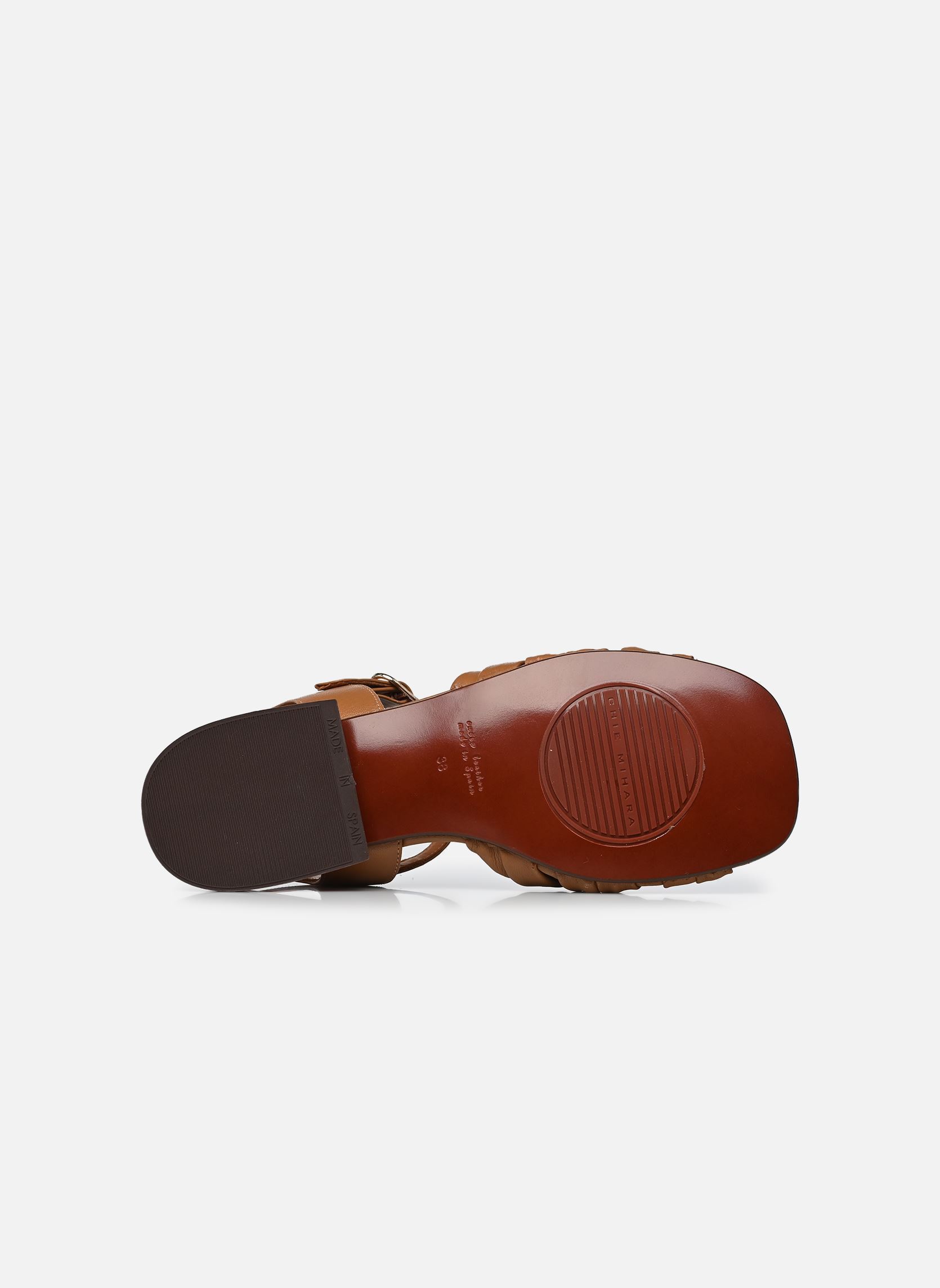 Platte sandalen TUSACK dames bruin Chie Mihara Platte sandalen TUSACK dames bruin Linda camel Sucre tomate