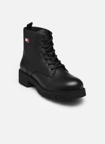 Geschnürte Stiefeletten TJW LACE UP LEATHER damen schwarz