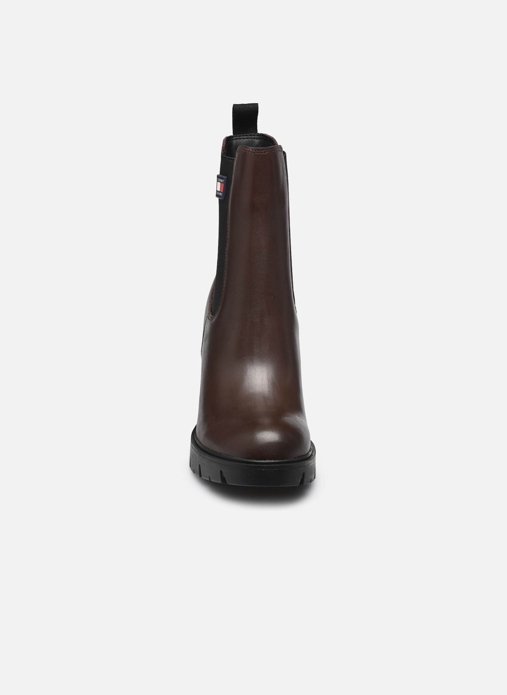 Bottines basses TJW LEATHER HEEL BOO femme marron Tommy Jeans Bottines basses TJW LEATHER HEEL BOO femme marron BROWN