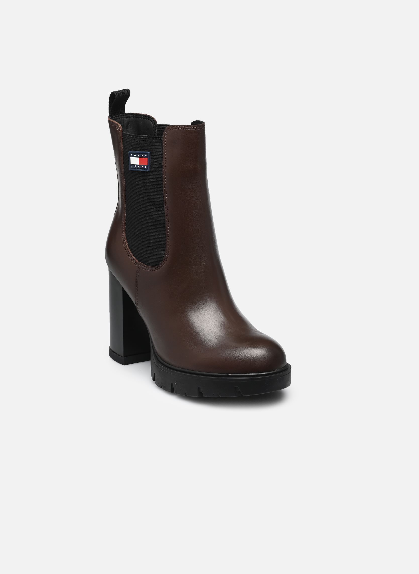 Bottines et boots Tommy Jeans TJW LEATHER HEEL BOO pour Femme - vue 2