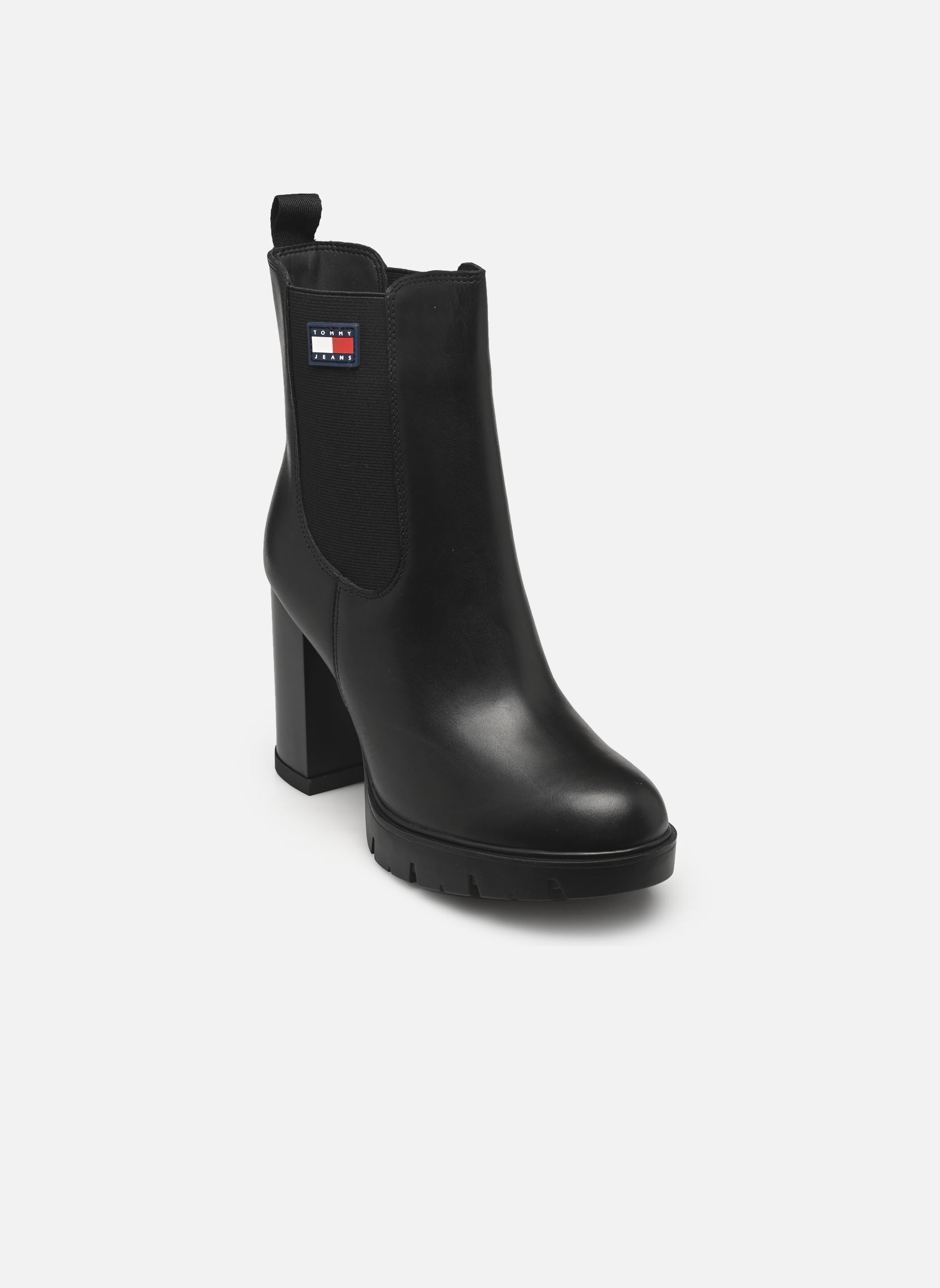 Bottines et boots Tommy Jeans TJW LEATHER HEEL BOO pour Femme - vue 3