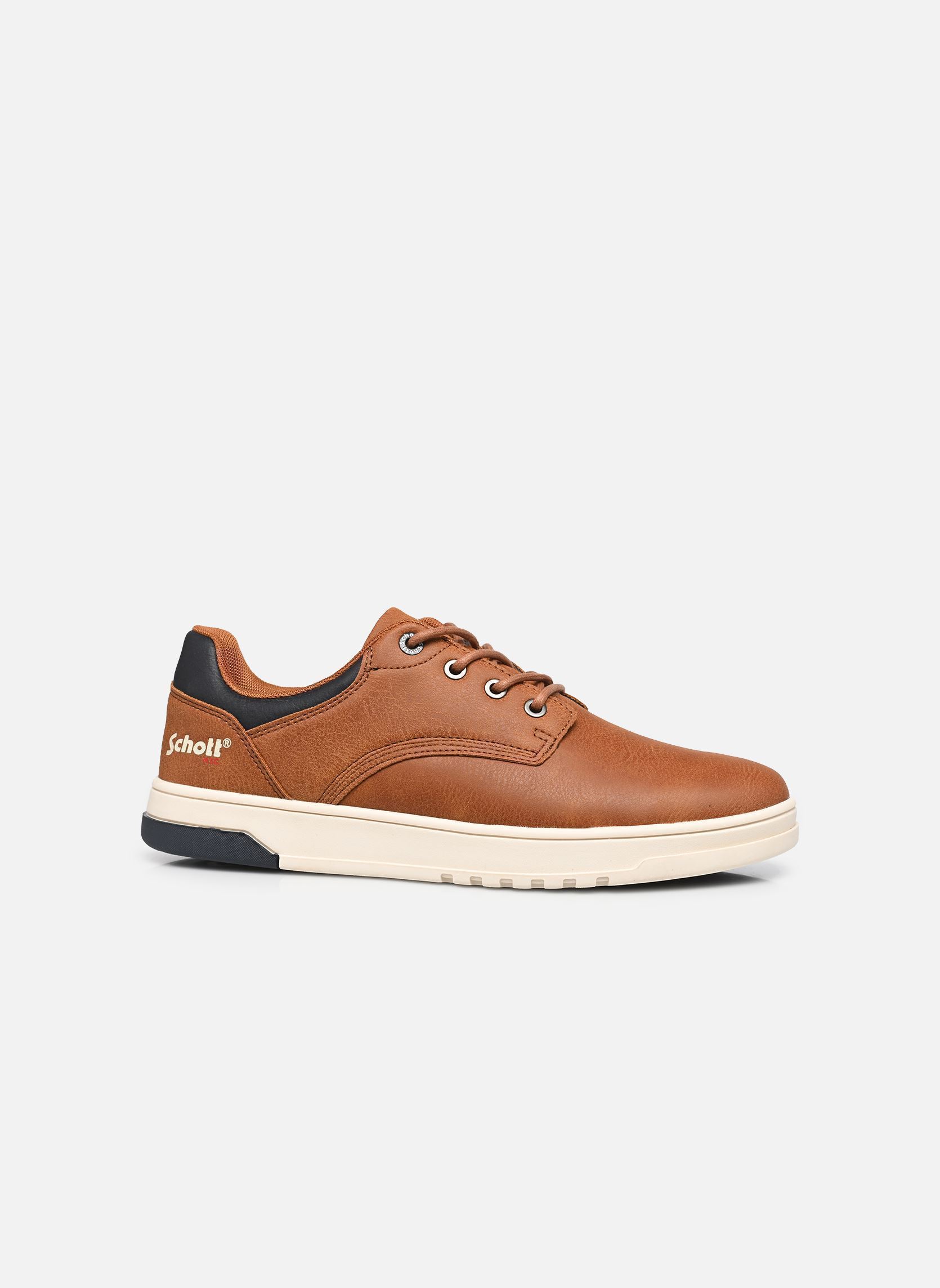Sneakers BURLEY-M heren bruin Schott Sneakers BURLEY-M heren bruin Brown Navy