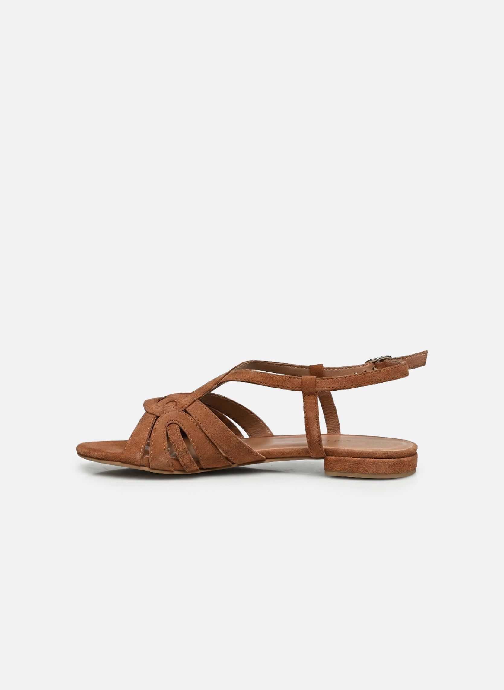 Platte sandalen Kikou - sandales dames bruin Georgia Rose Platte sandalen Kikou - sandales dames bruin Cognac