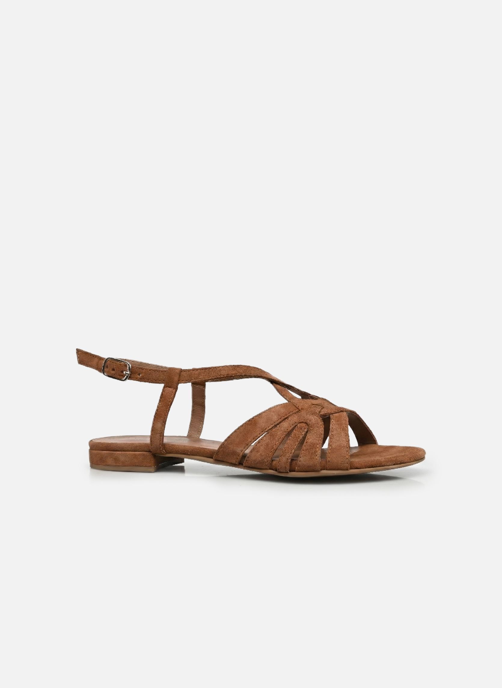 Platte sandalen Kikou - sandales dames bruin Georgia Rose Platte sandalen Kikou - sandales dames bruin Cognac