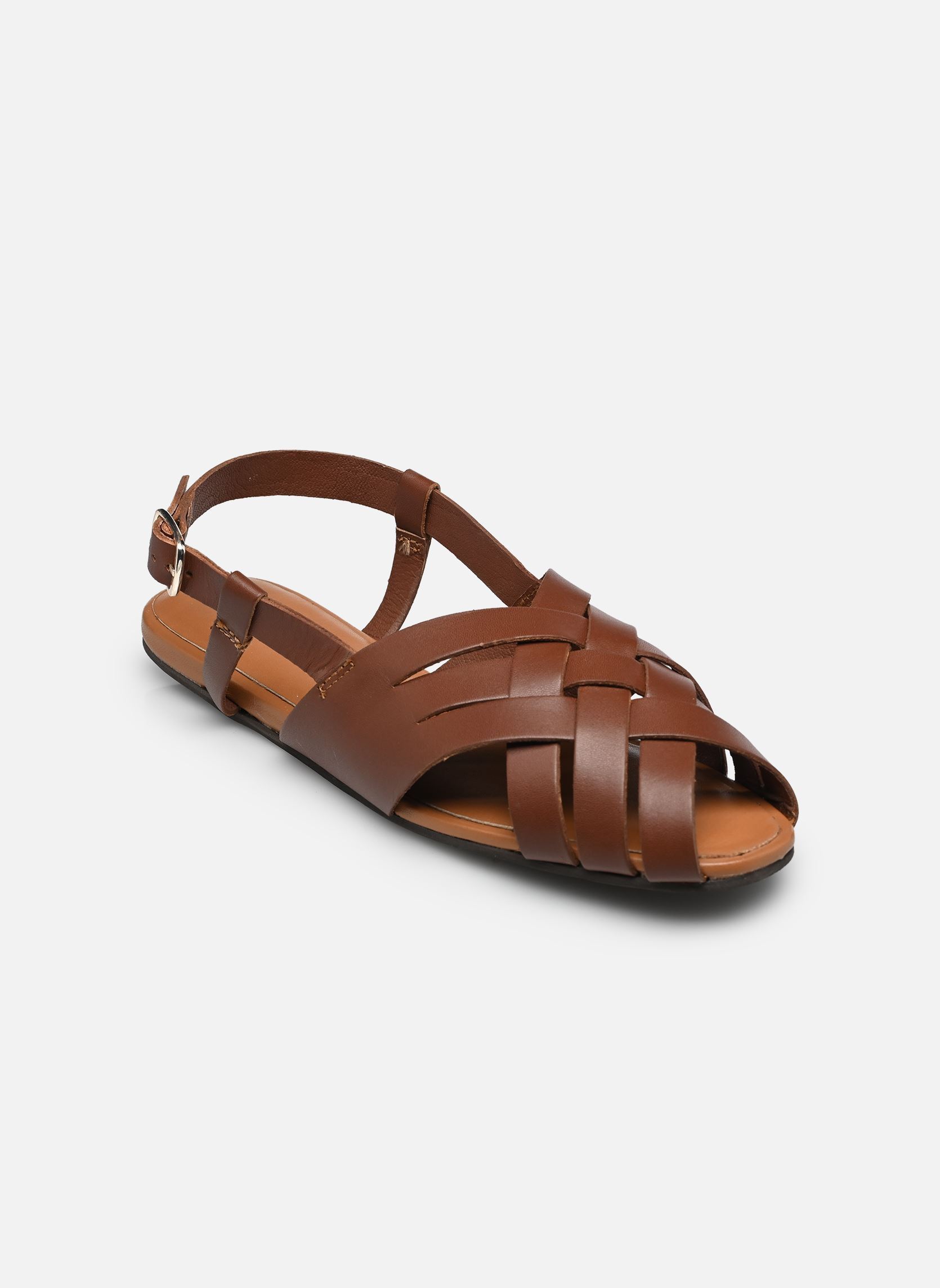 Platte sandalen Kufi - sandales dames bruin Georgia Rose Platte sandalen Kufi - sandales dames bruin COGNAC