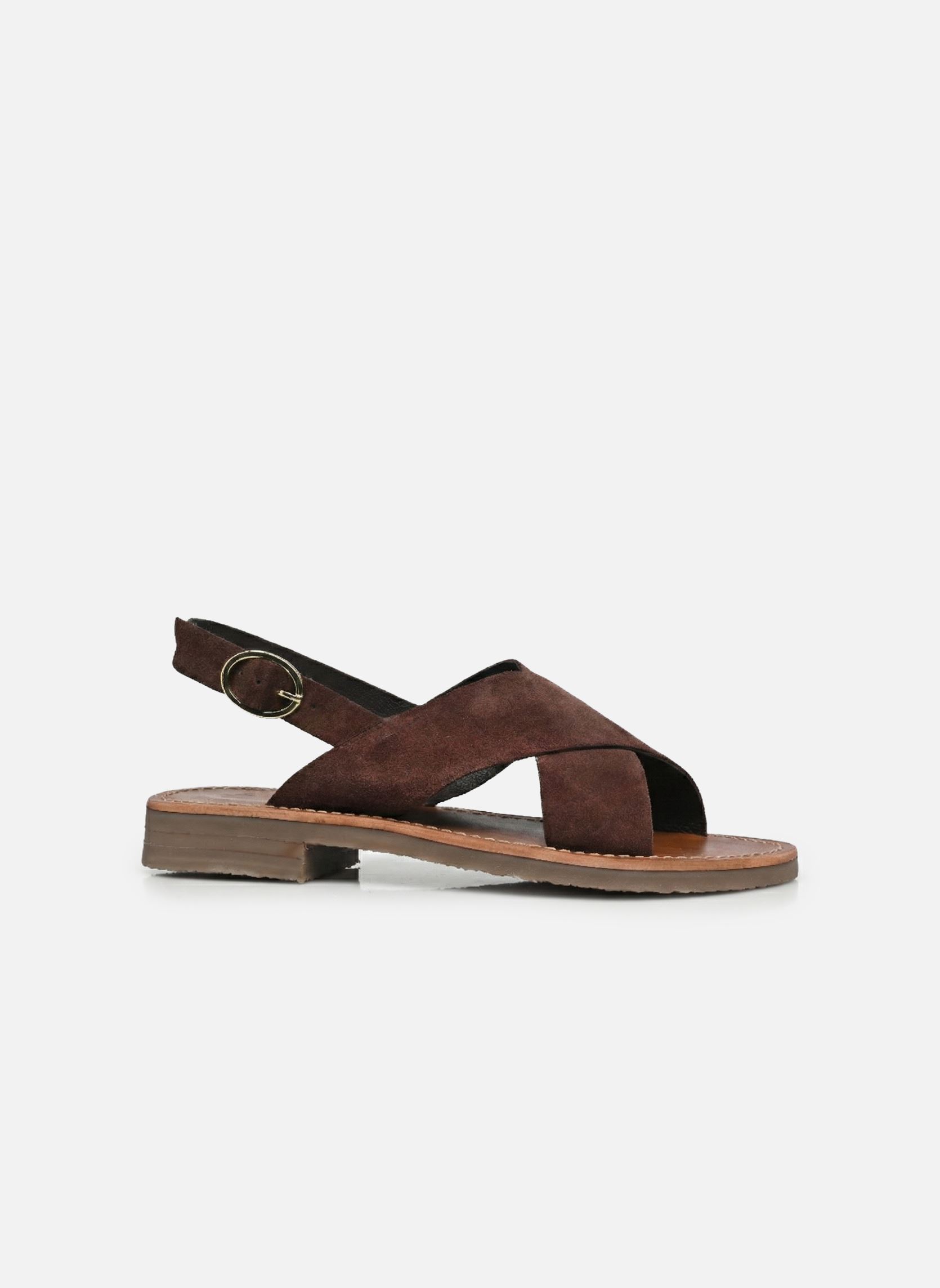Platte sandalen Karry - sandales dames bruin Georgia Rose Platte sandalen Karry - sandales dames bruin CHOCOLAT