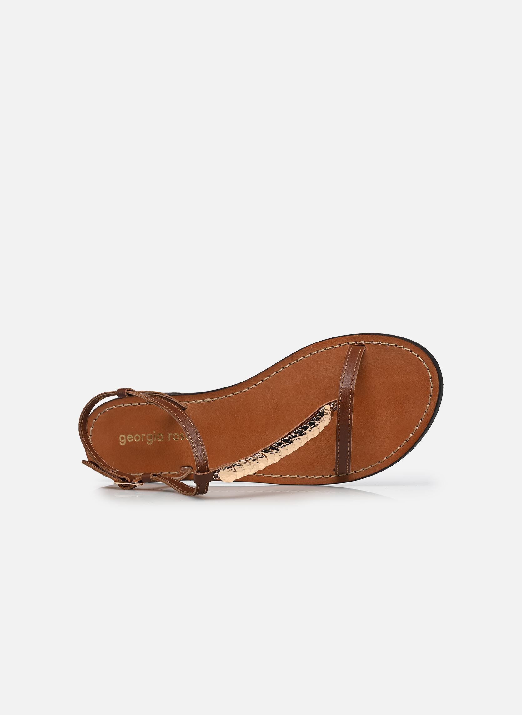 Flache Sandalen Kore - sandales damen braun Georgia Rose Flache Sandalen Kore - sandales damen braun COGNAC