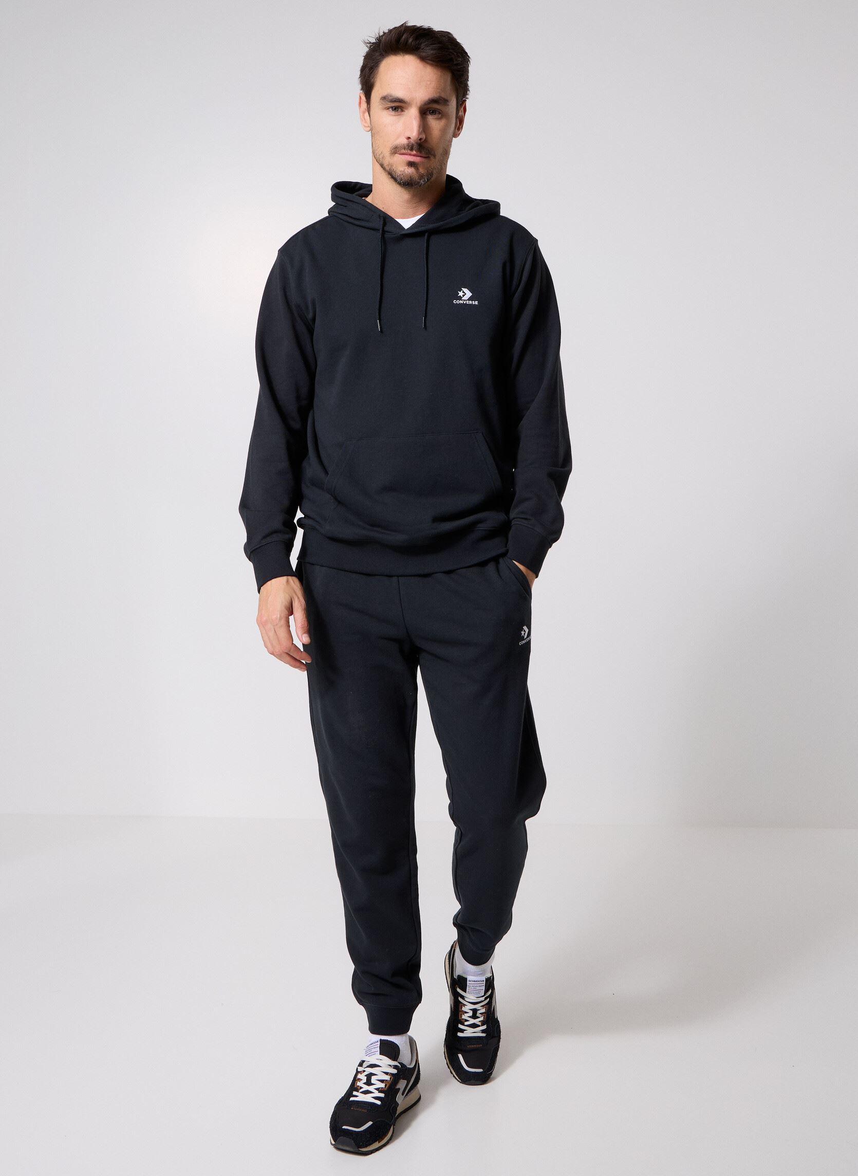 Sweats à capuche Star Chev Fz Hoodie homme noir Converse Sweats à capuche Star Chev Fz Hoodie homme noir Black Black