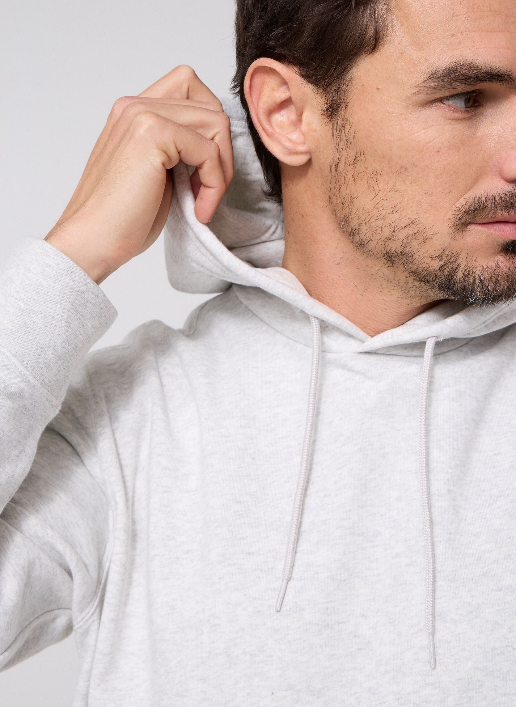 Kapuzenpullover Star Chev Fz Hoodie herren grau Converse Kapuzenpullover Star Chev Fz Hoodie herren grau Lt Grey Heather Grey