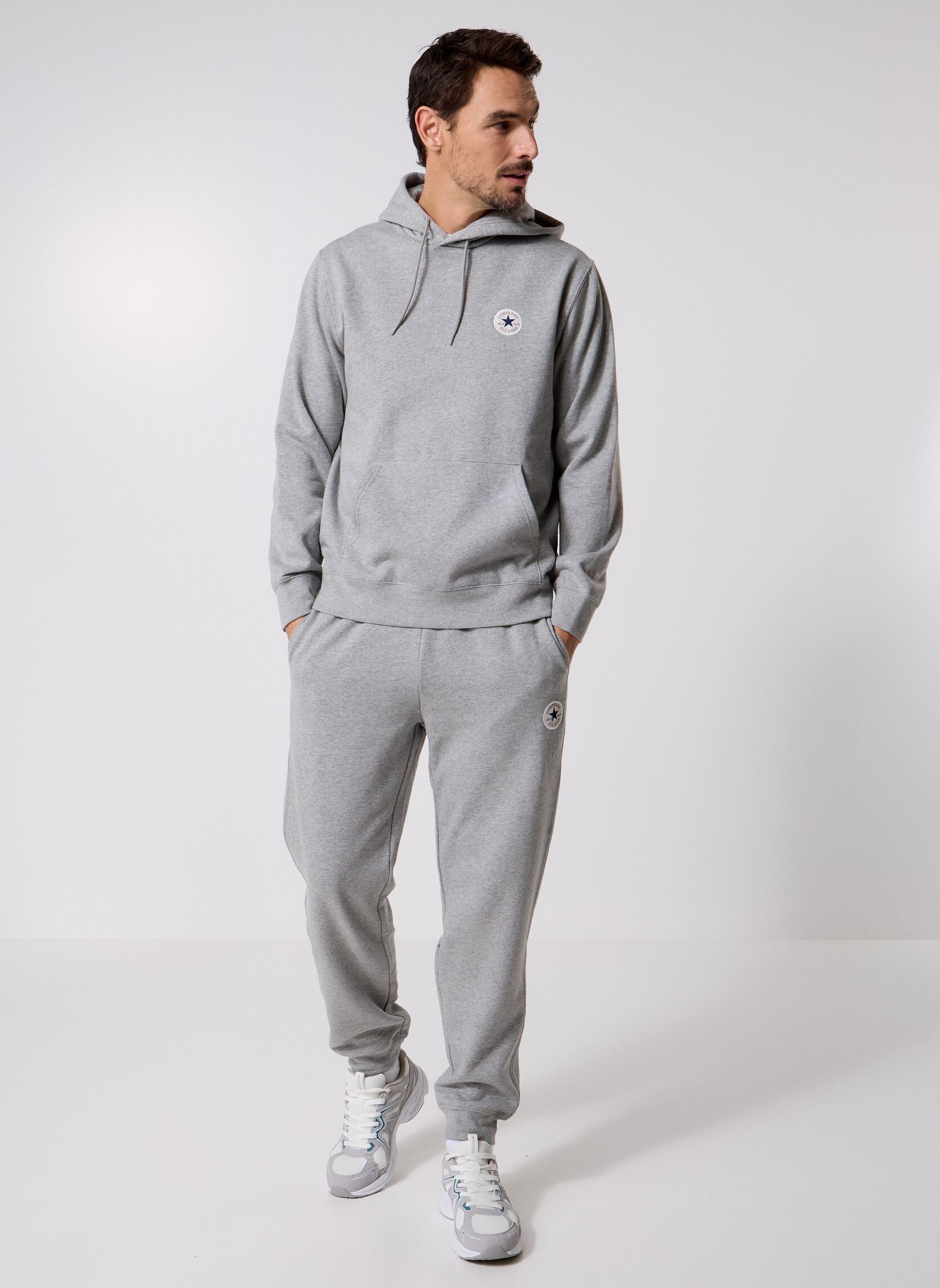 Hoodies Chuck Patch Hoodie heren grijs Converse Hoodies Chuck Patch Hoodie heren grijs Vintage Grey Heather Grey