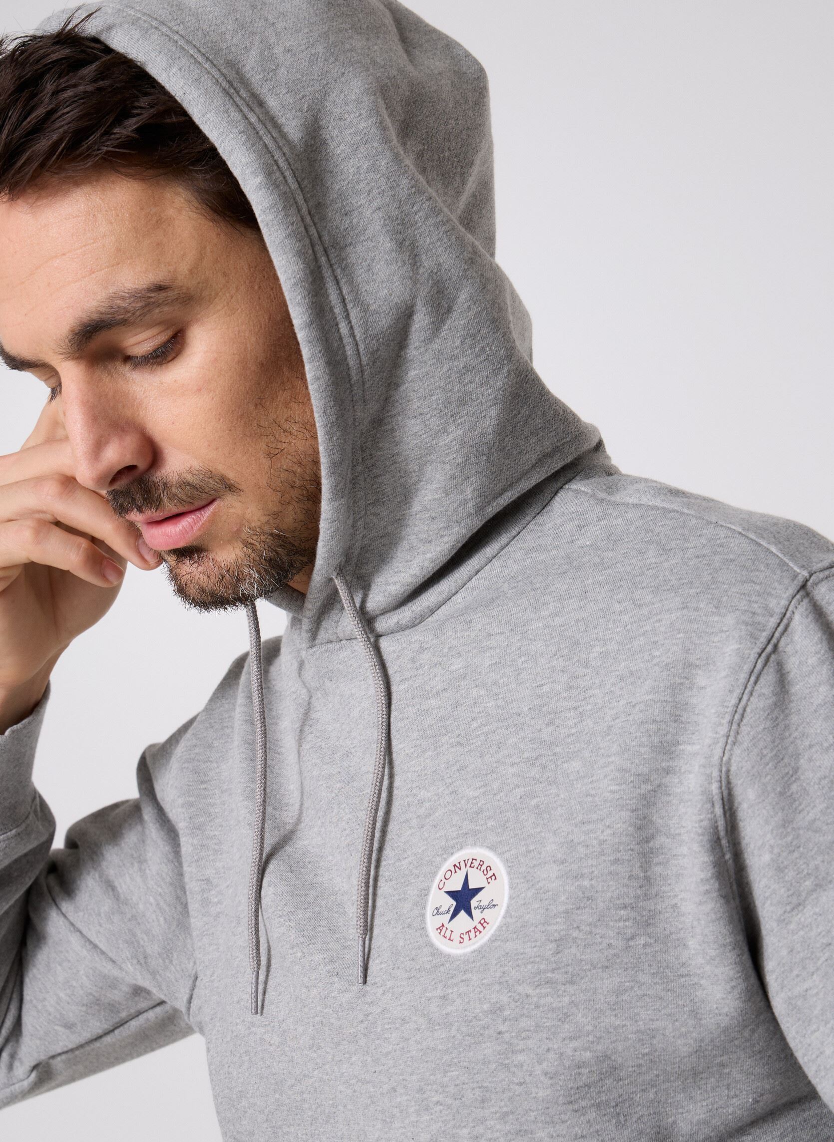 Hoodies Chuck Patch Hoodie heren grijs Converse Hoodies Chuck Patch Hoodie heren grijs Vintage Grey Heather Grey