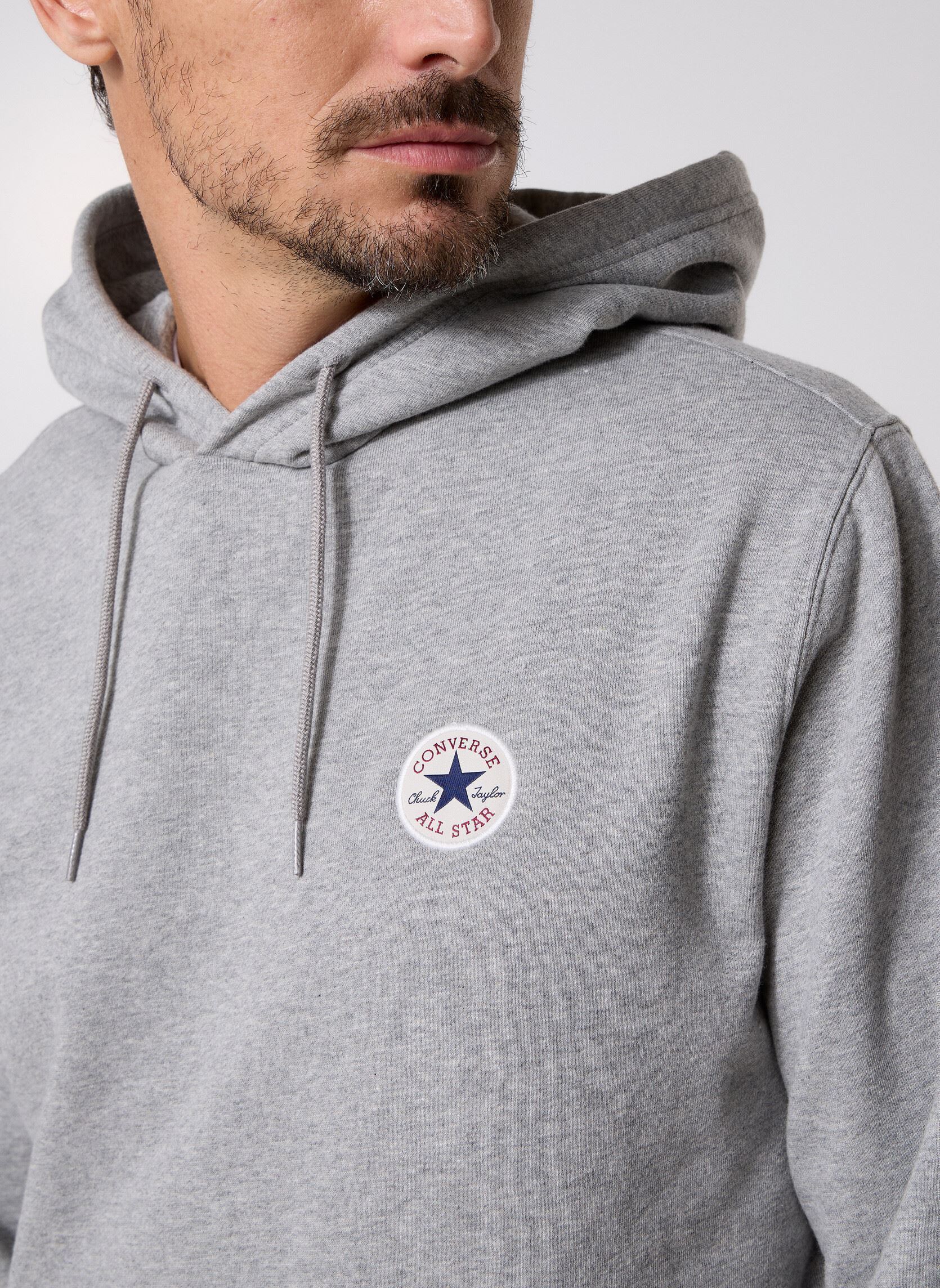Hoodies Chuck Patch Hoodie heren grijs Converse Hoodies Chuck Patch Hoodie heren grijs Vintage Grey Heather Grey