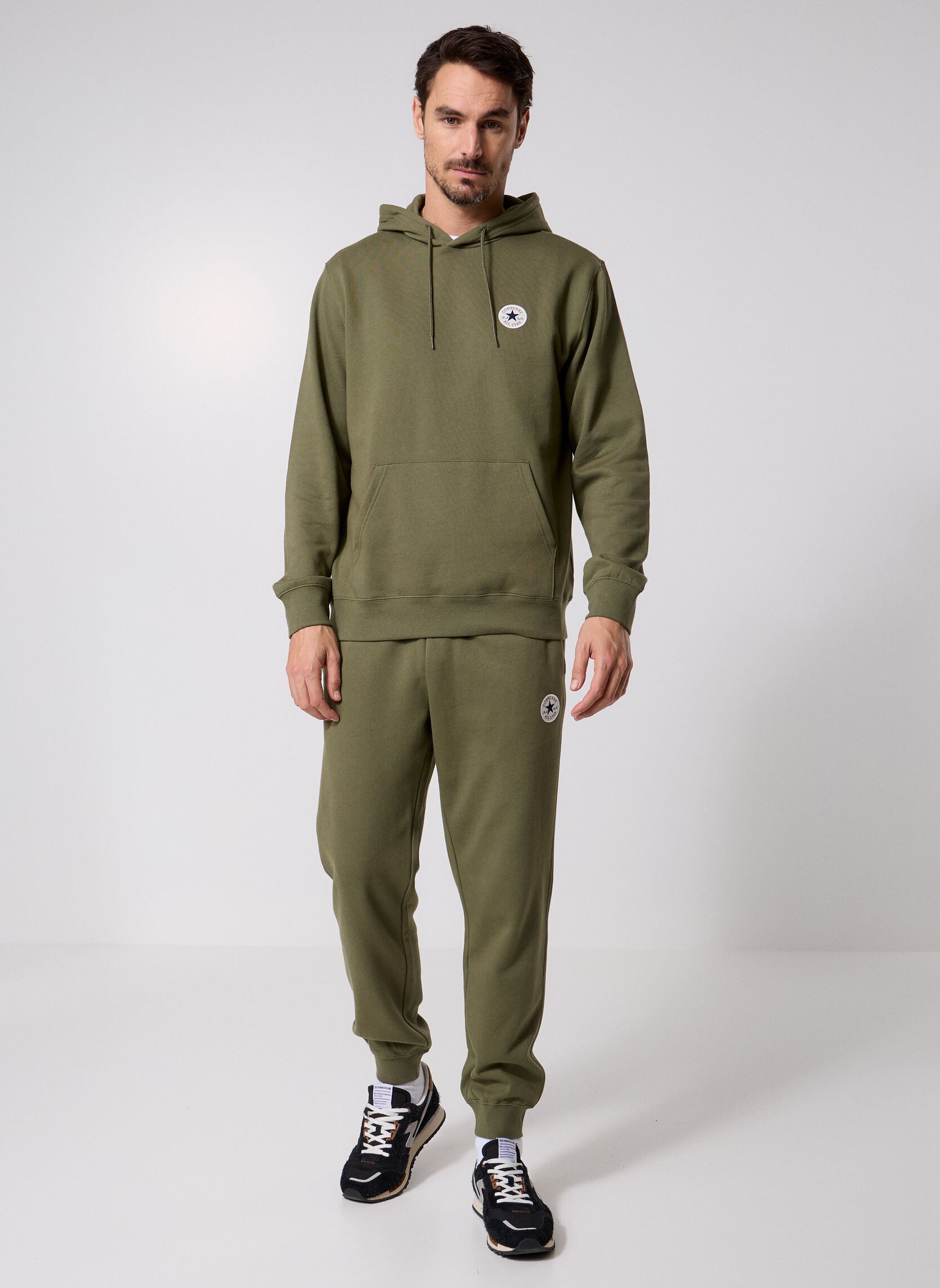 Hoodies Chuck Patch Hoodie heren groen Converse Hoodies Chuck Patch Hoodie heren groen Utility Green Green