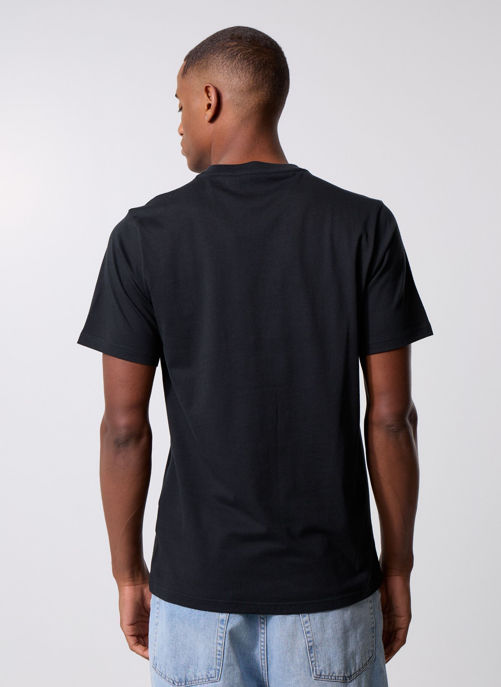 T-shirts met korte mouwen Box Logo Tee heren zwart Converse T-shirts met korte mouwen Box Logo Tee heren zwart Black Black