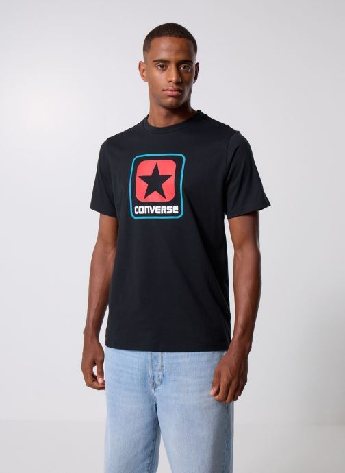 Converse Tee-shirts manches courtes Box Logo Tee homme noir