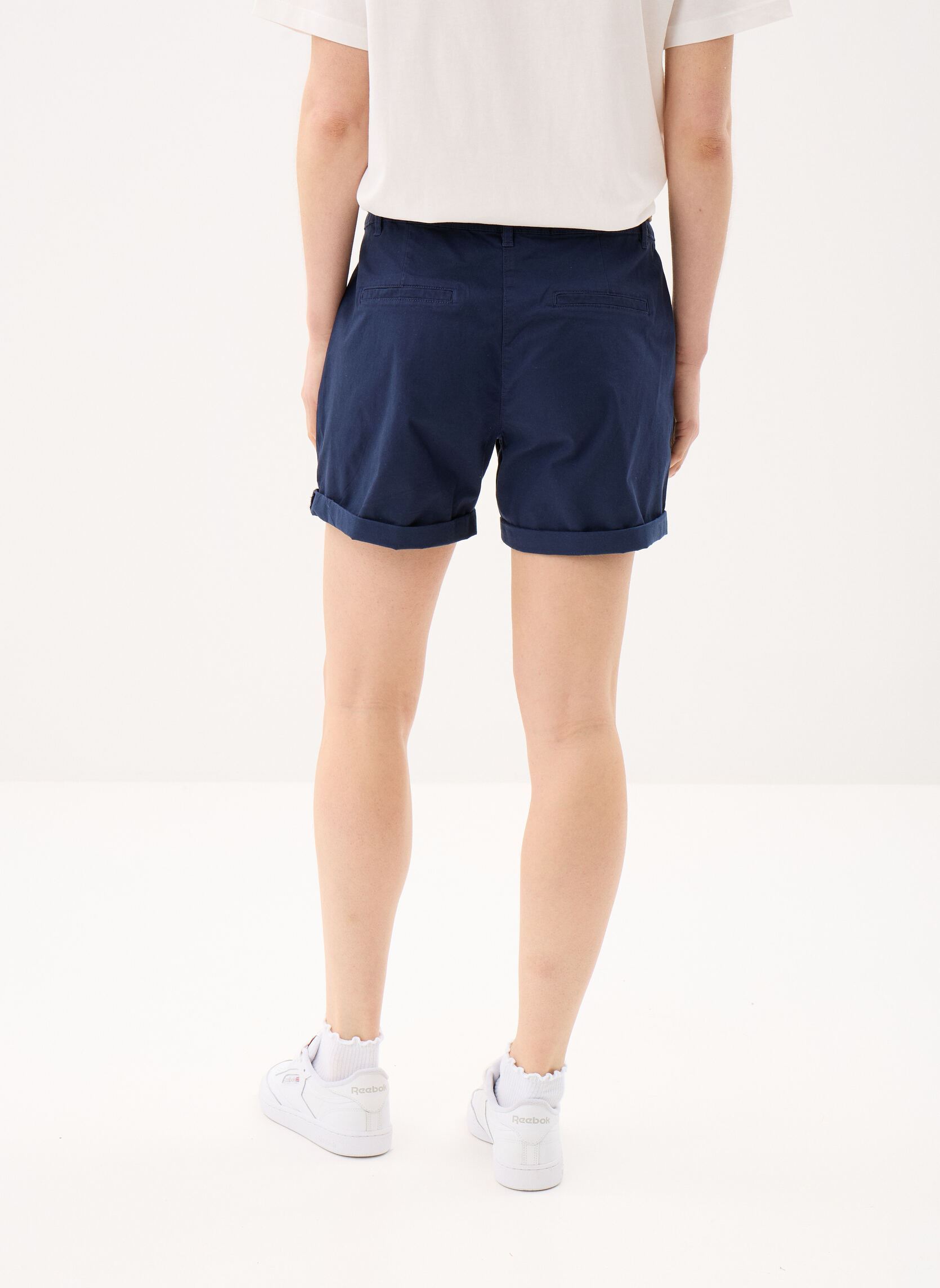 Shorts SHORT-CHINO femme bleu MADE BY Shorts SHORT-CHINO femme bleu BLACK IRIS