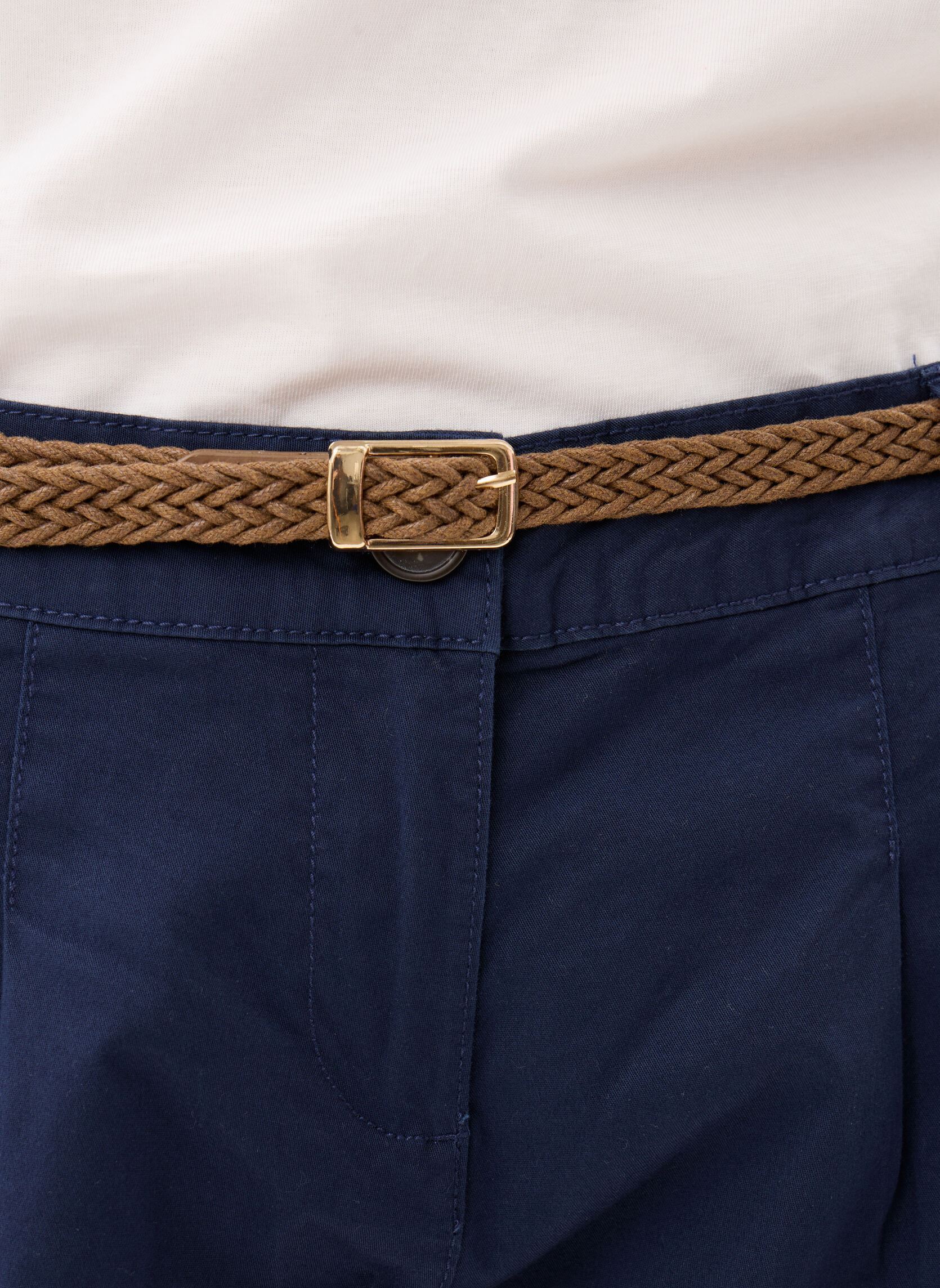 Shorts SHORT-CHINO femme bleu MADE BY Shorts SHORT-CHINO femme bleu BLACK IRIS