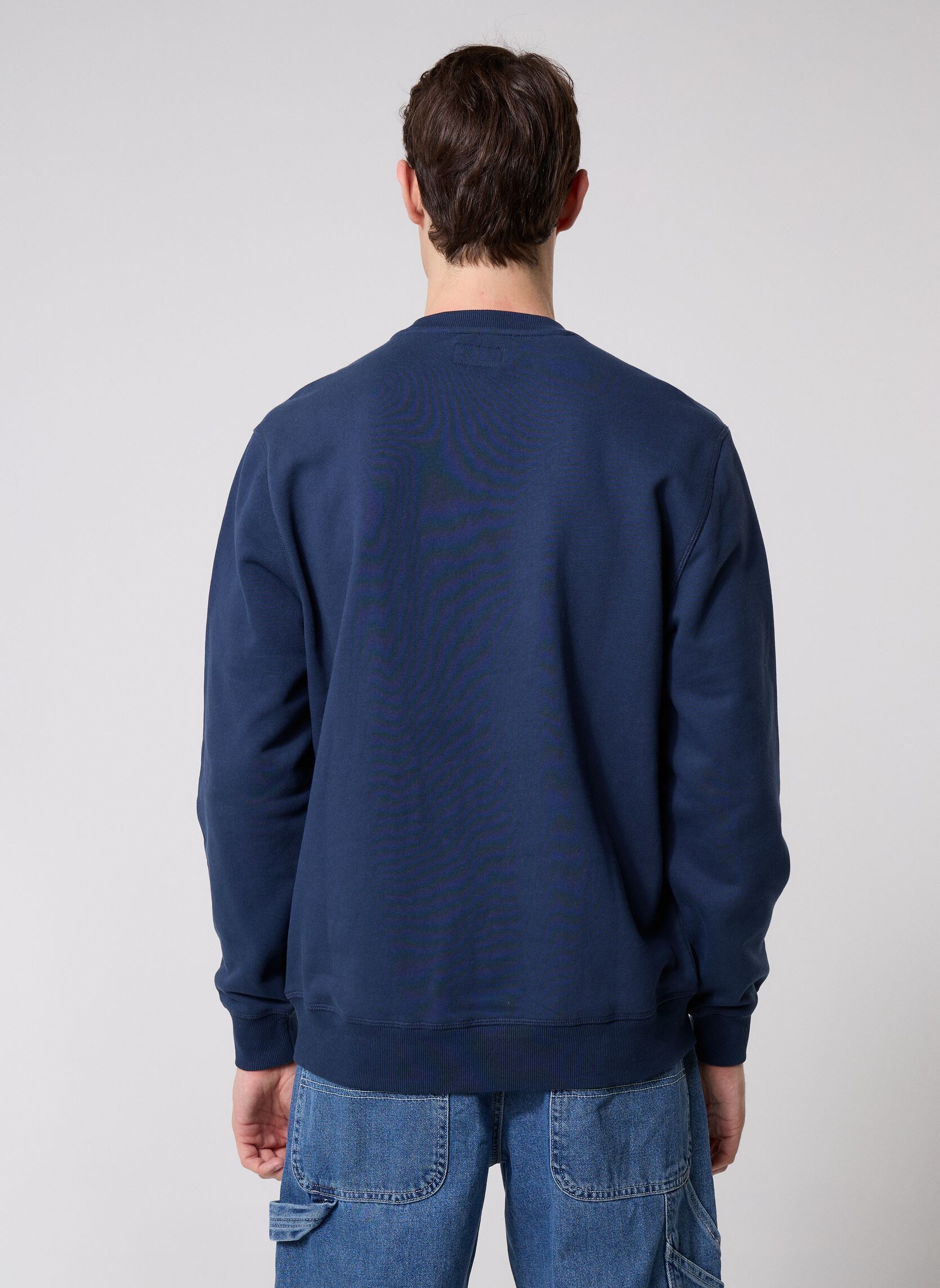 Sweats Chenille Htg Fleece homme bleu Converse Sweats Chenille Htg Fleece homme bleu Navy Blue