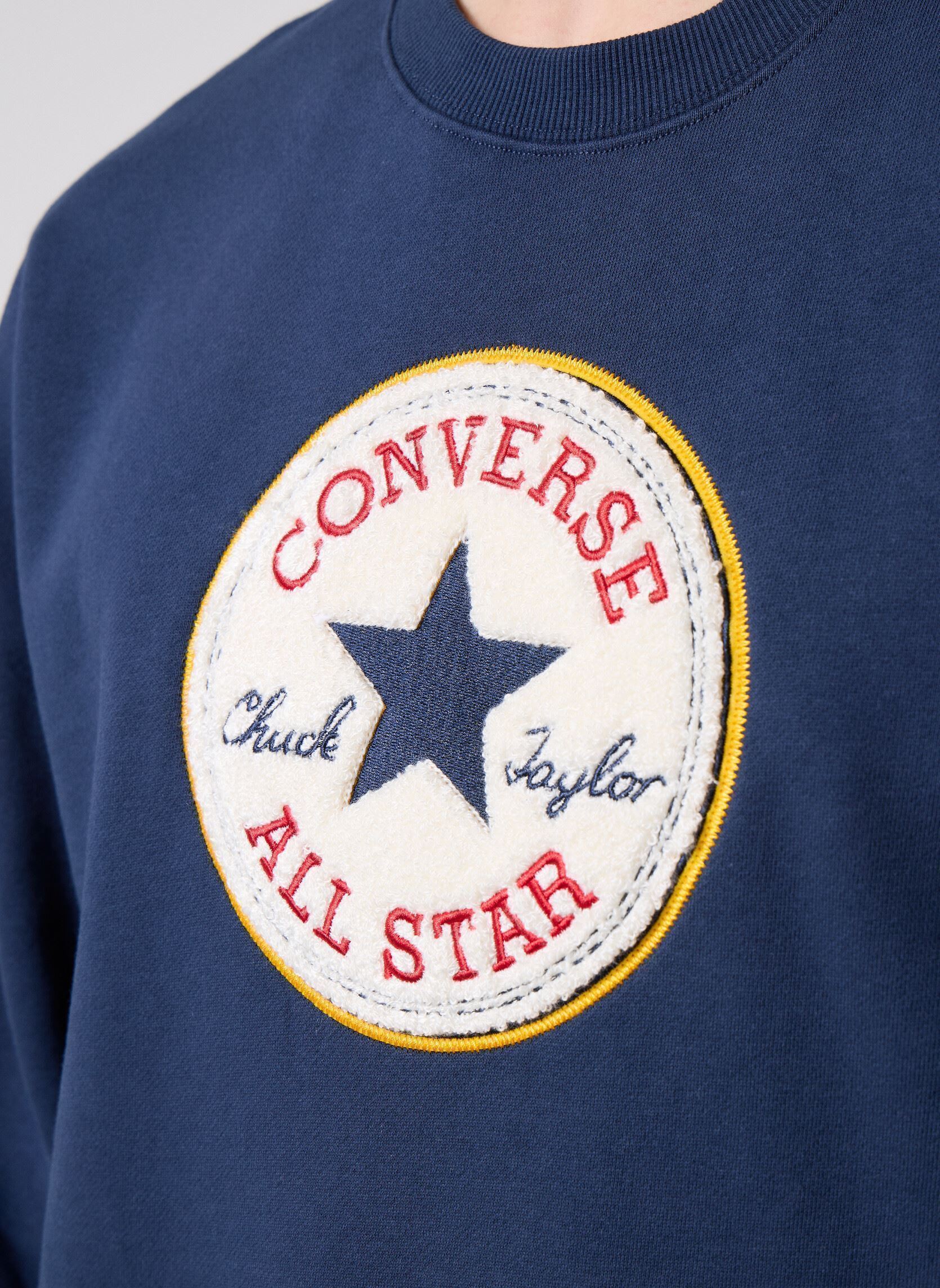 Sweats Chenille Htg Fleece homme bleu Converse Sweats Chenille Htg Fleece homme bleu Navy Blue