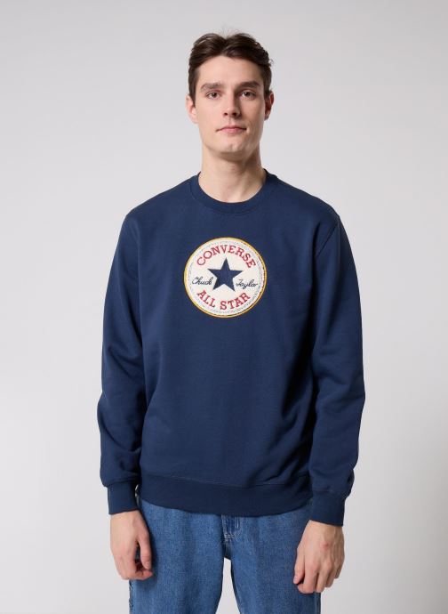 Converse Sweatshirts Chenille Htg Fleece heren blauw