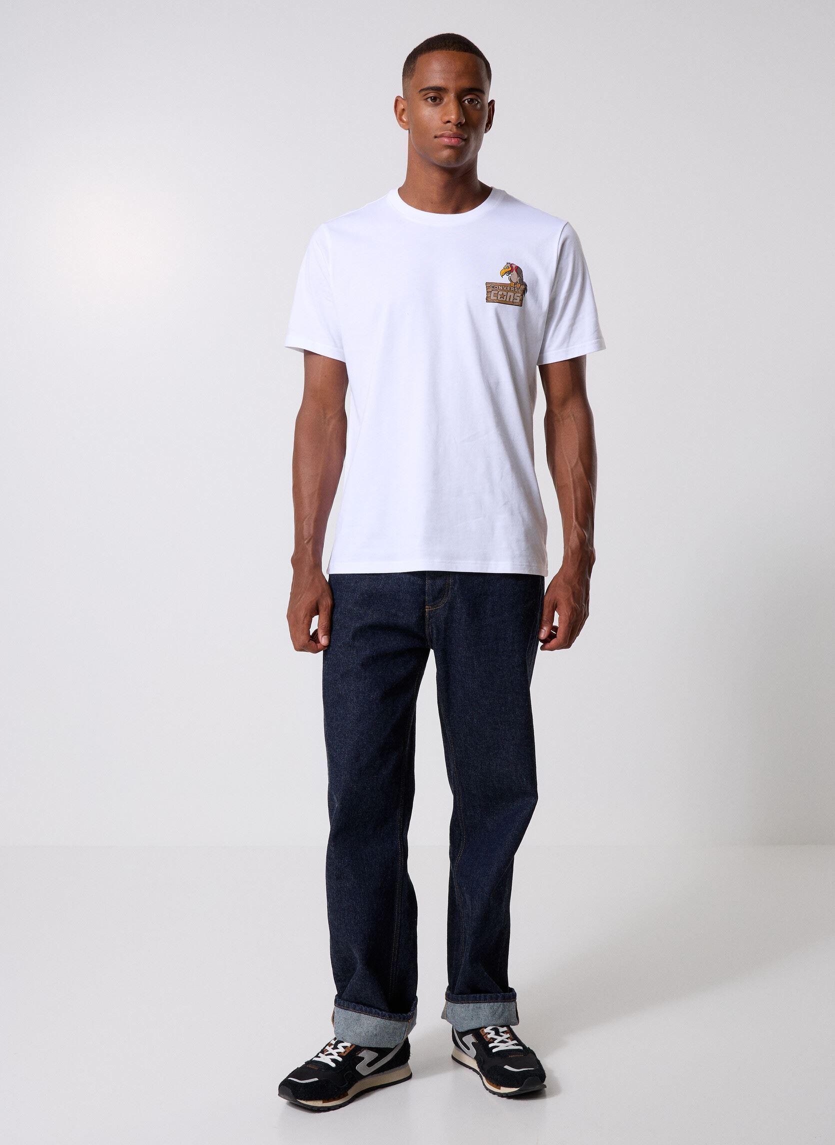 T-shirts met korte mouwen Driftwood Tee heren wit Converse T-shirts met korte mouwen Driftwood Tee heren wit White White