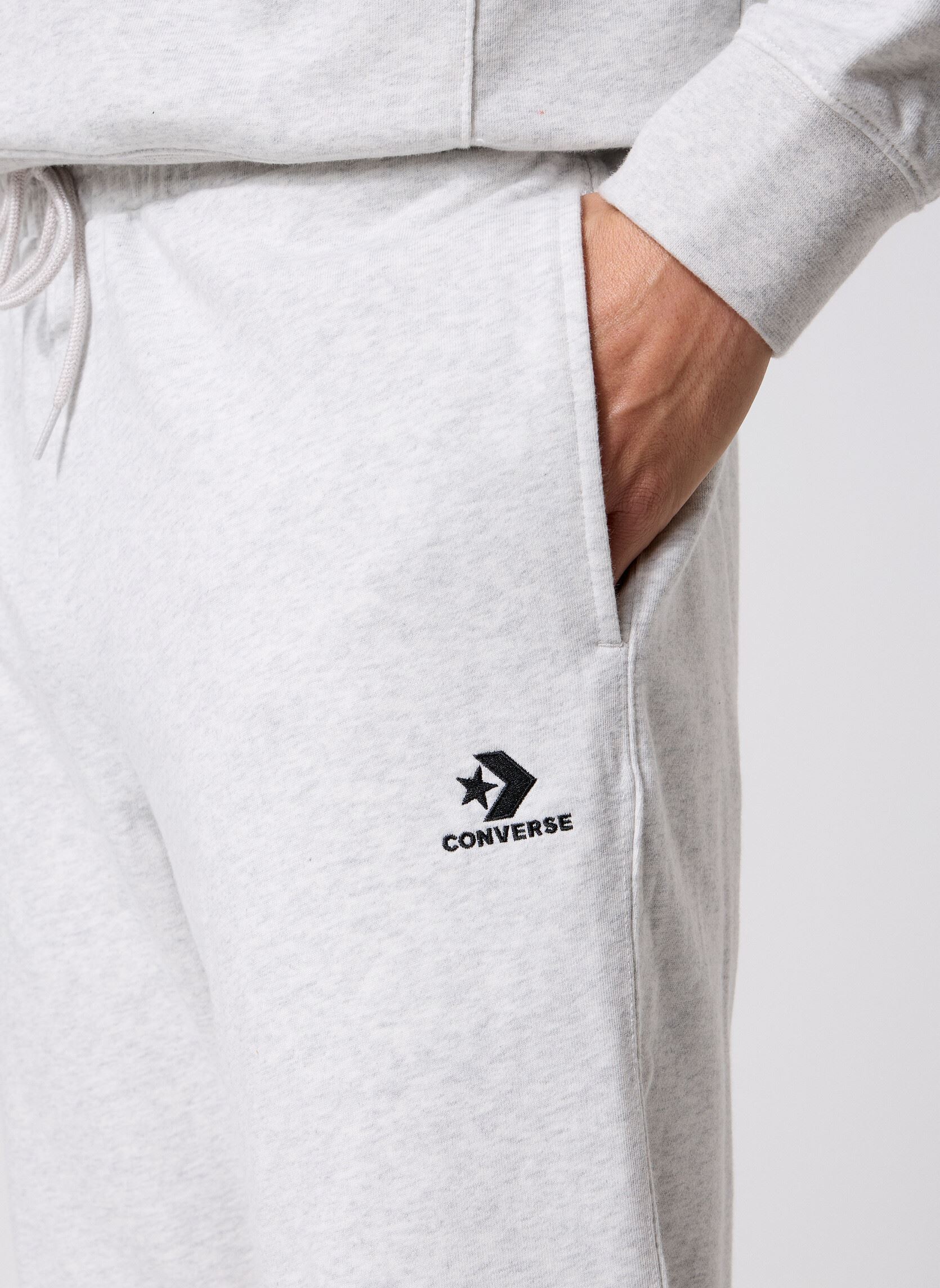 Joggingbroeken Std Fit Str Chv Pant heren grijs Converse Joggingbroeken Std Fit Str Chv Pant heren grijs Lt Grey Heather Grey