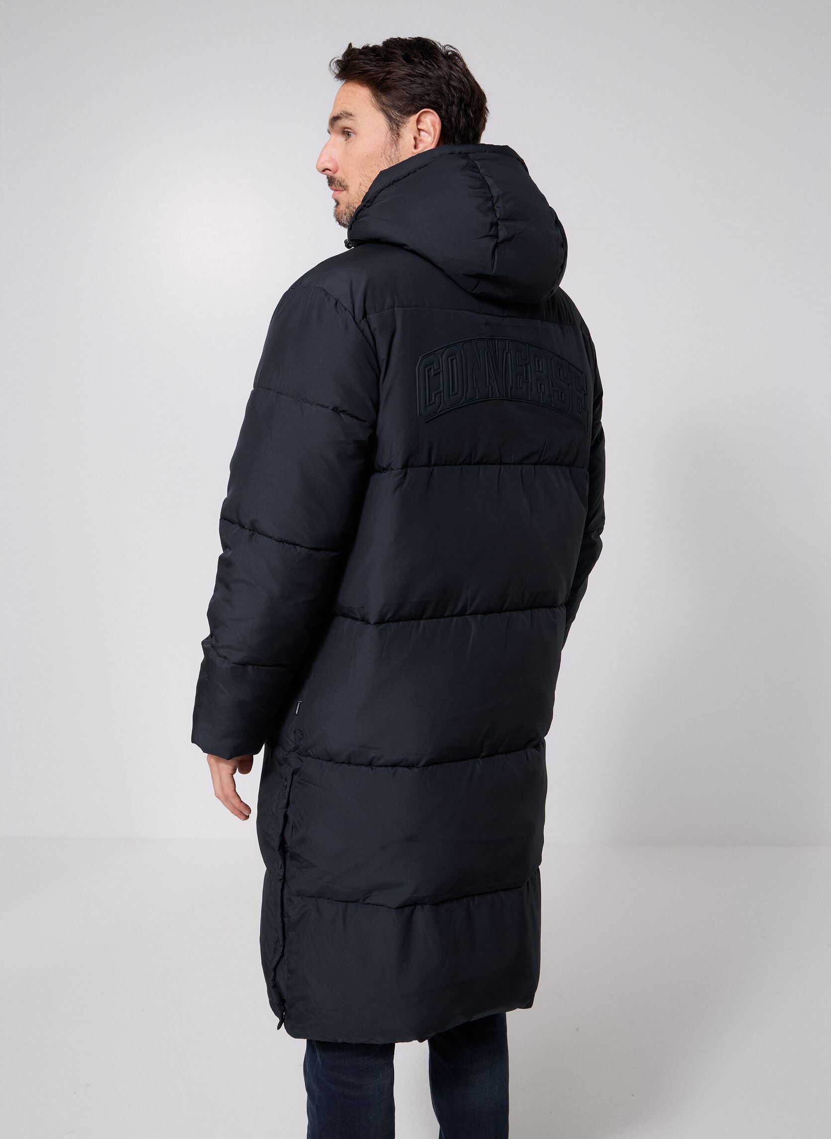 Daunenjacken Long Puffer Jacket herren schwarz Converse Daunenjacken Long Puffer Jacket herren schwarz Black Black