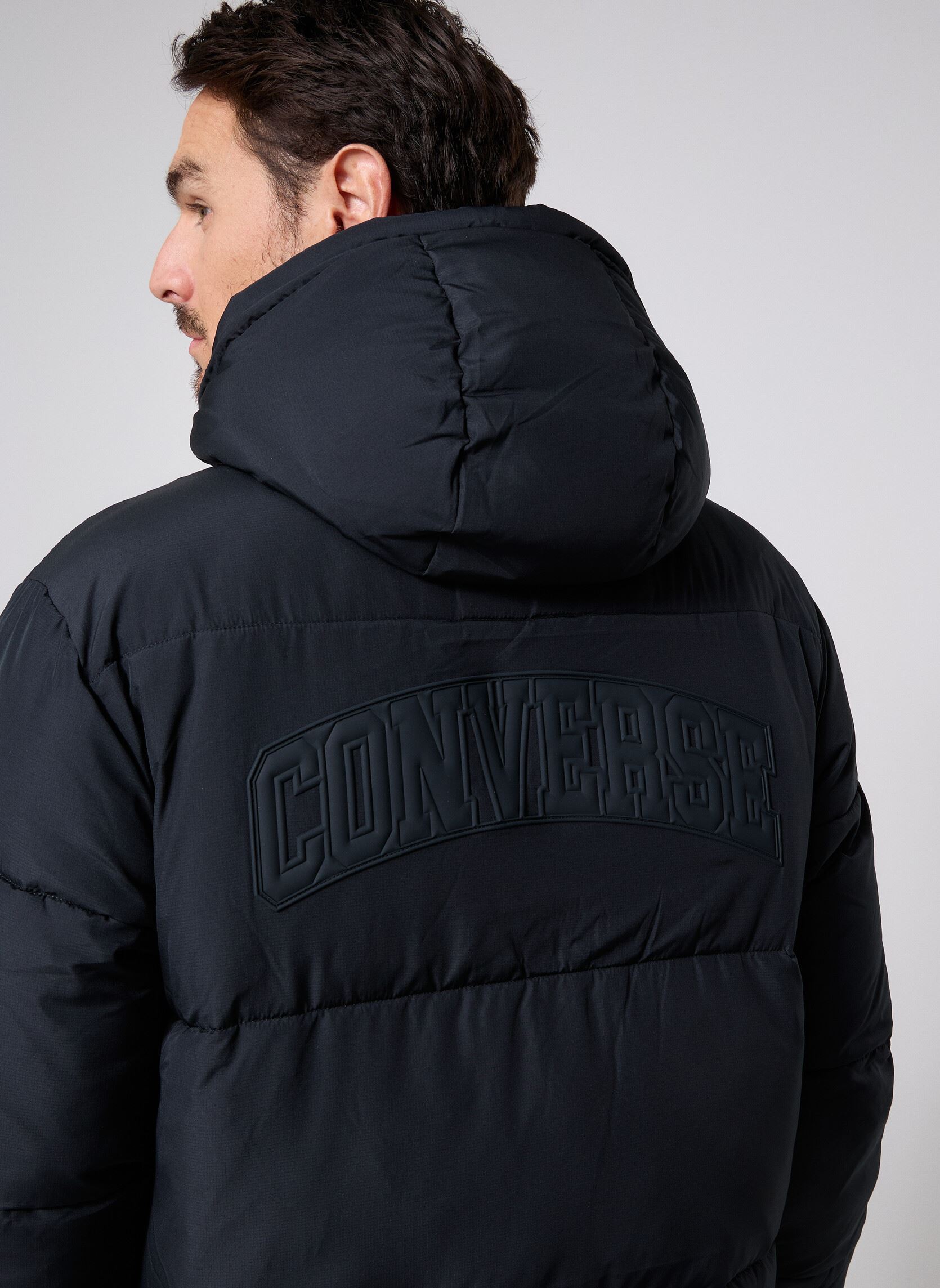 Daunenjacken Long Puffer Jacket herren schwarz Converse Daunenjacken Long Puffer Jacket herren schwarz Black Black