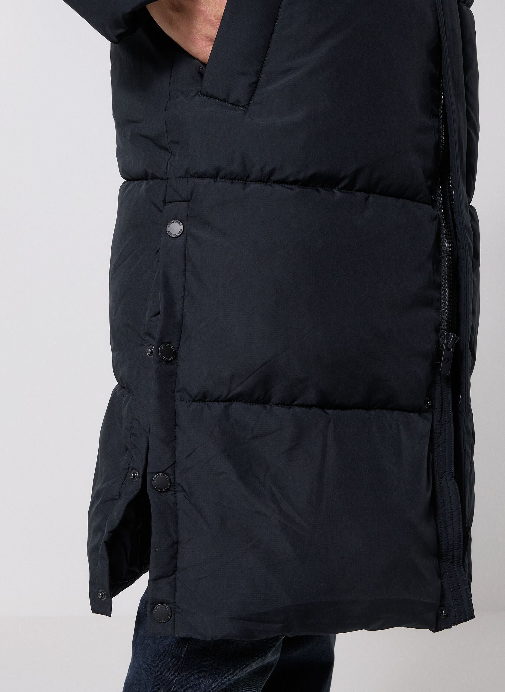Daunenjacken Long Puffer Jacket herren schwarz Converse Daunenjacken Long Puffer Jacket herren schwarz Black Black