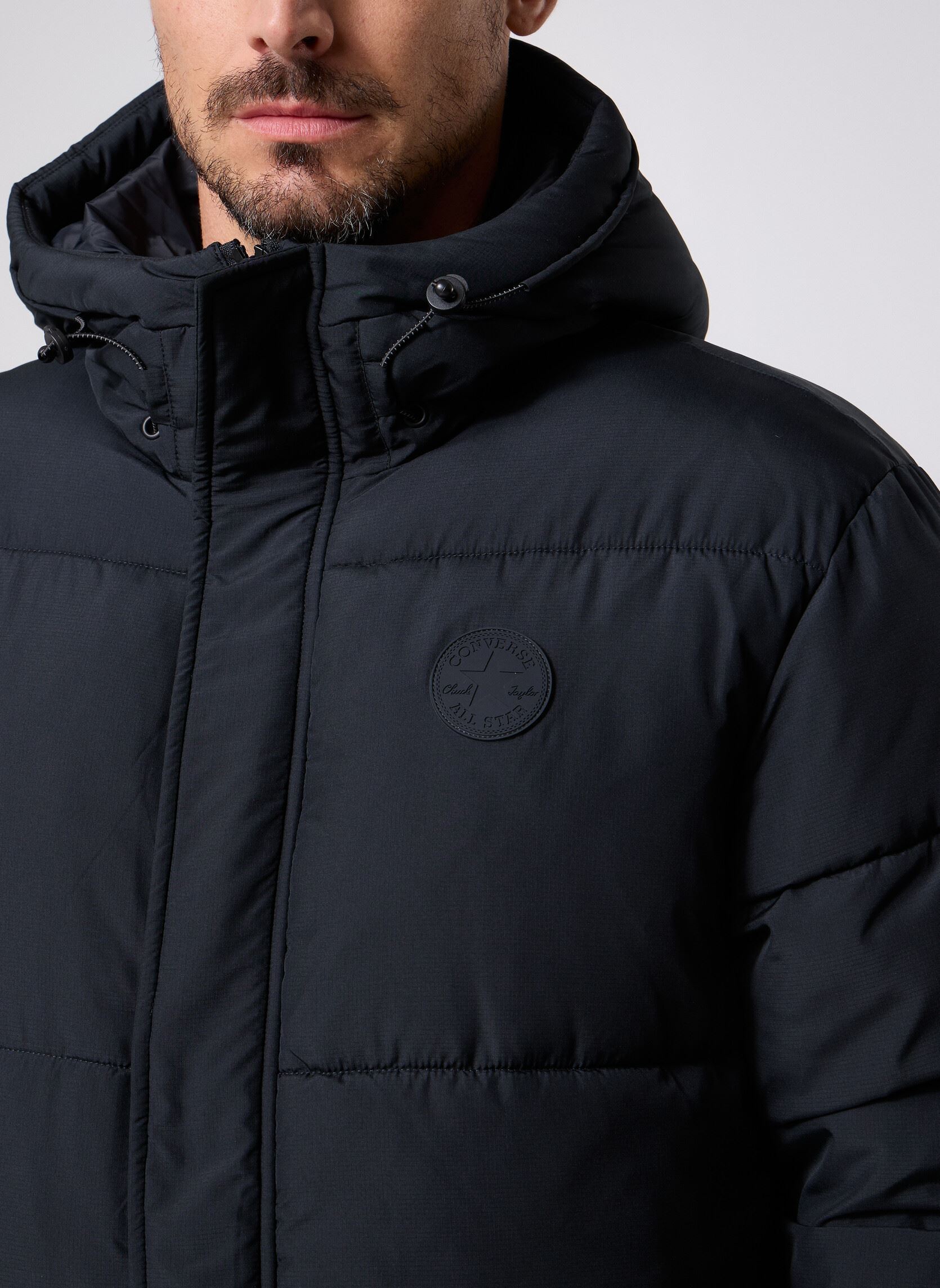 Daunenjacken Long Puffer Jacket herren schwarz Converse Daunenjacken Long Puffer Jacket herren schwarz Black Black