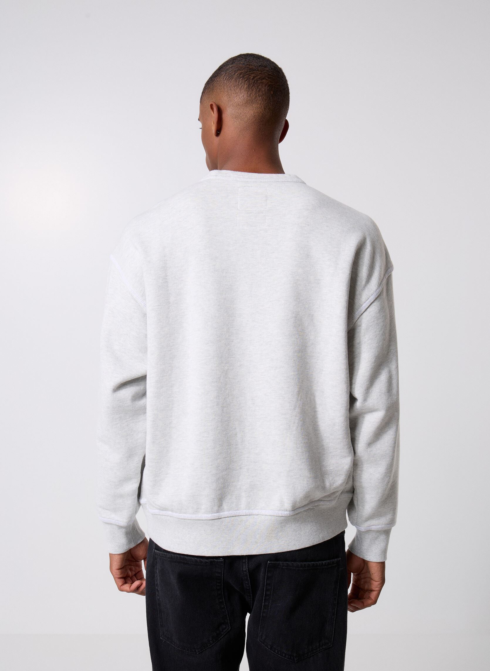 Sweats Gold Standard Crew homme gris Converse Sweats Gold Standard Crew homme gris Lt Grey Heather Grey
