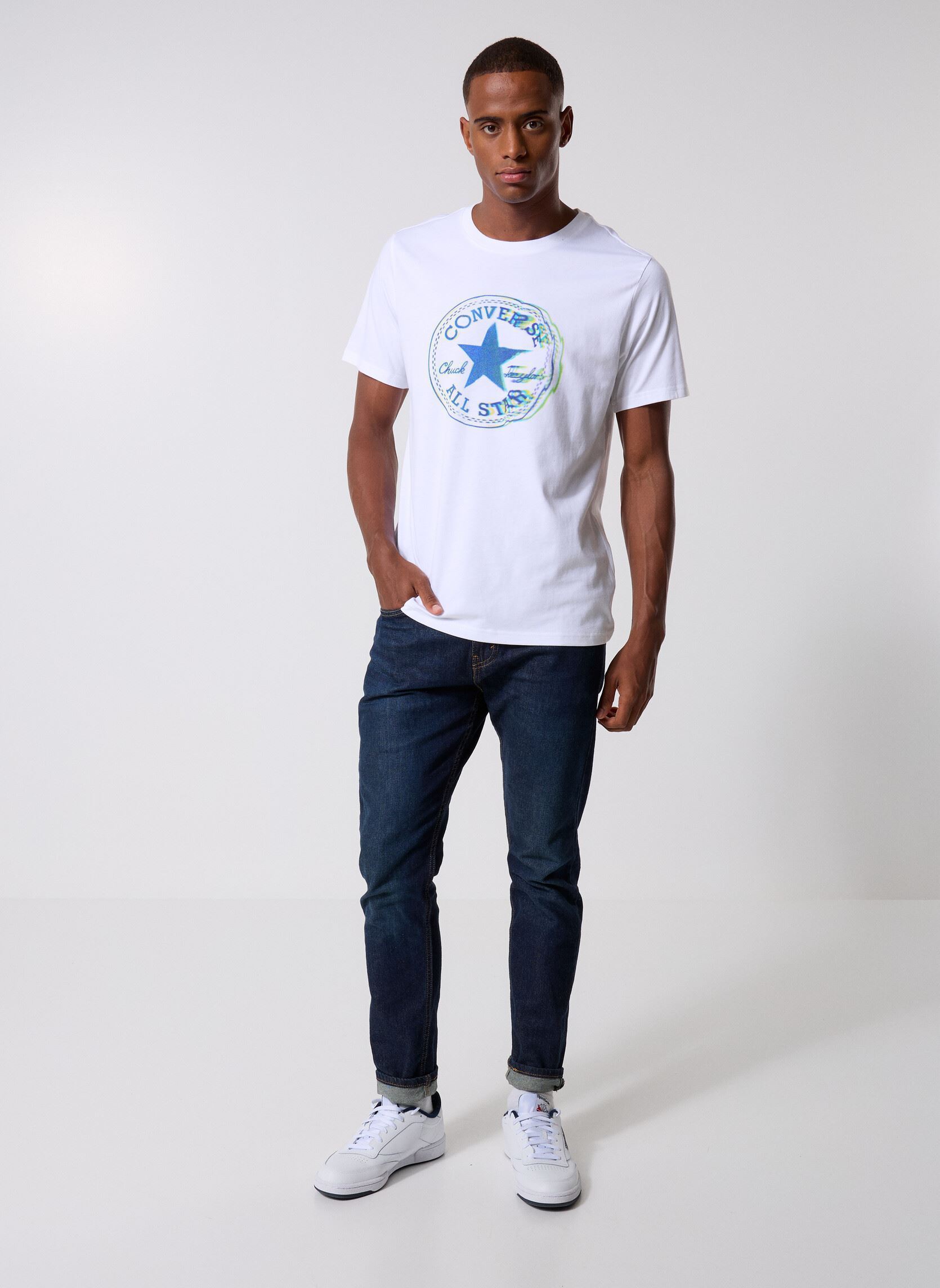 Tee-shirts manches courtes Cvrs Only One Tee homme blanc Converse Tee-shirts manches courtes Cvrs Only One Tee homme blanc White White
