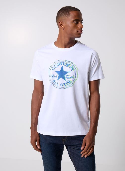 Converse T-shirts met korte mouwen Cvrs Only One Tee heren wit