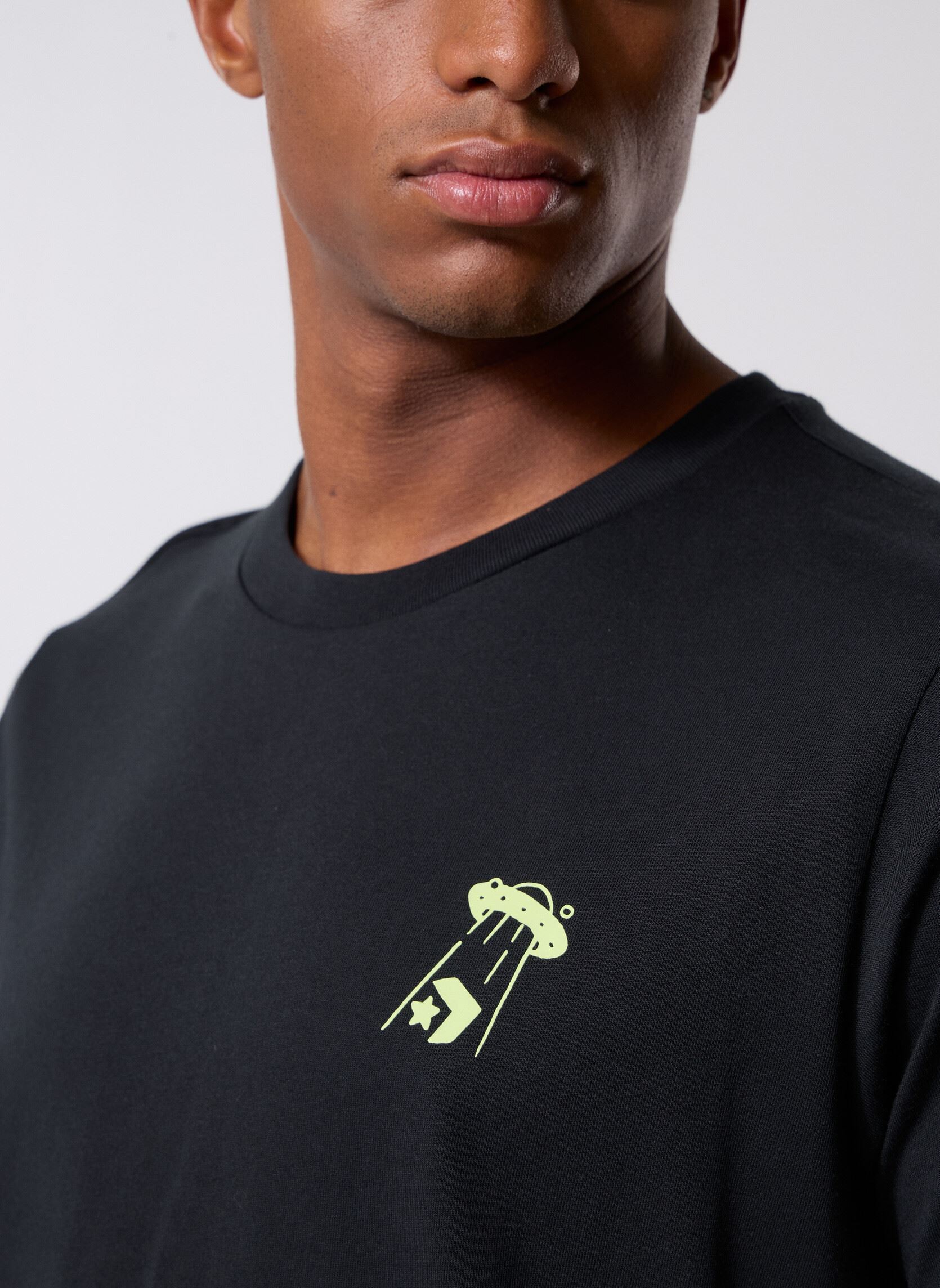 Kurzarm-T-Shirts Ootw Tee herren schwarz Converse Kurzarm-T-Shirts Ootw Tee herren schwarz Black Black