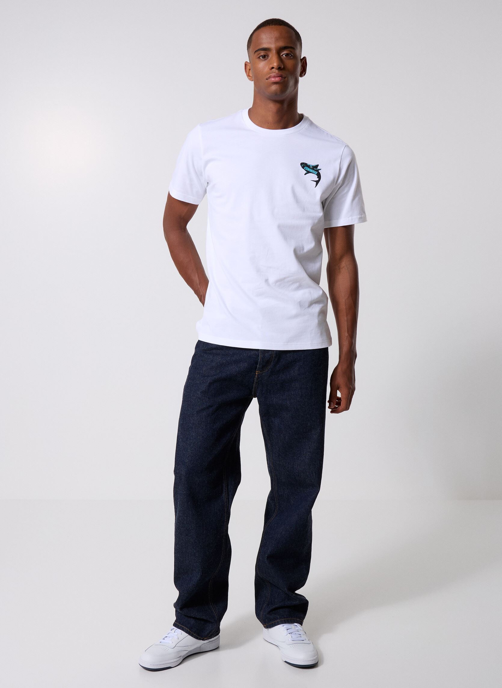 T-shirts met korte mouwen Comic Tee heren wit Converse T-shirts met korte mouwen Comic Tee heren wit White White
