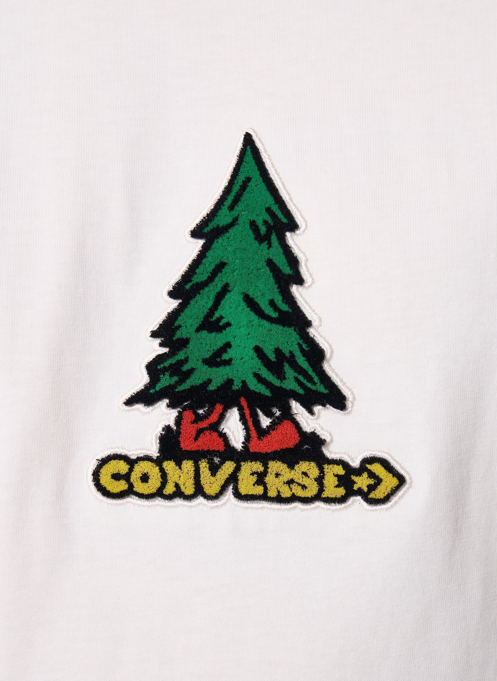T-shirts met korte mouwen Take A Walk Tee heren wit Converse T-shirts met korte mouwen Take A Walk Tee heren wit Egret White