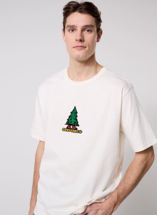 Converse T-shirts met korte mouwen Take A Walk Tee heren wit