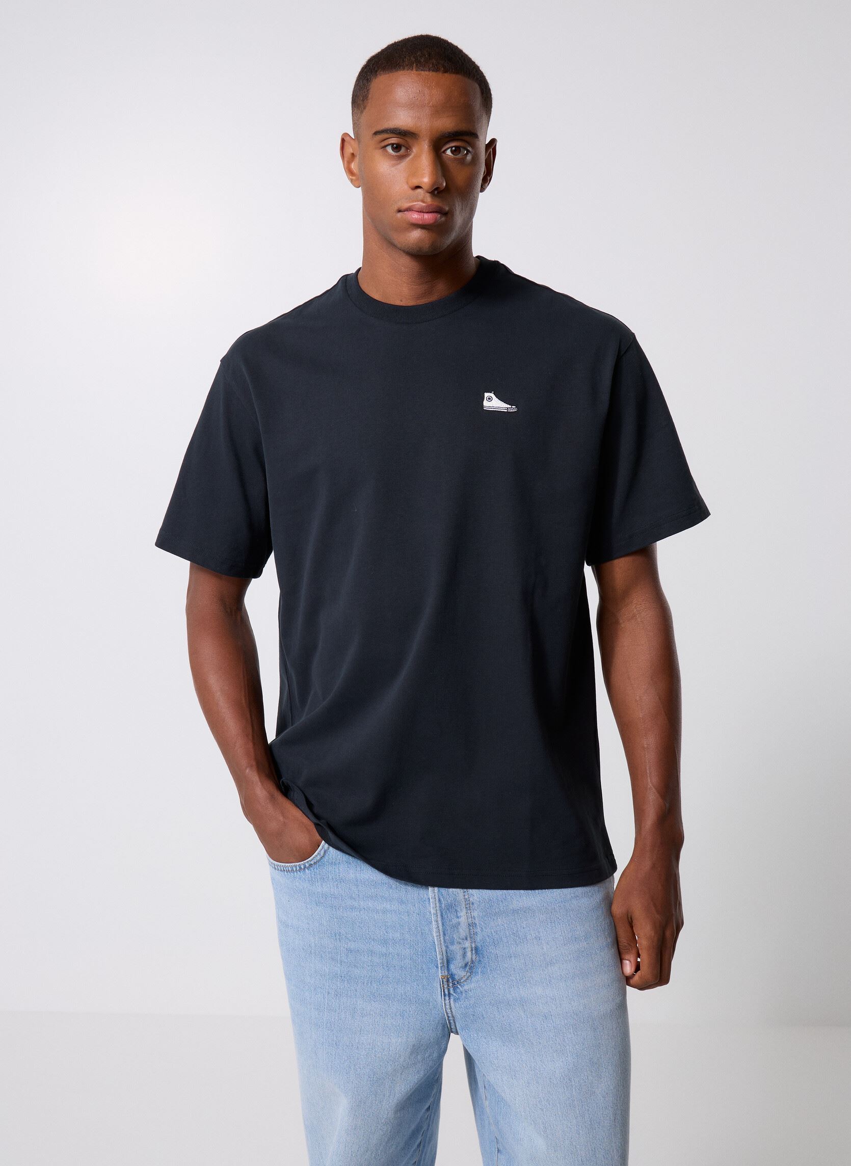 T shirt Converse LOOSE FIT SNEAKER PATCH TEE EU - vue 2