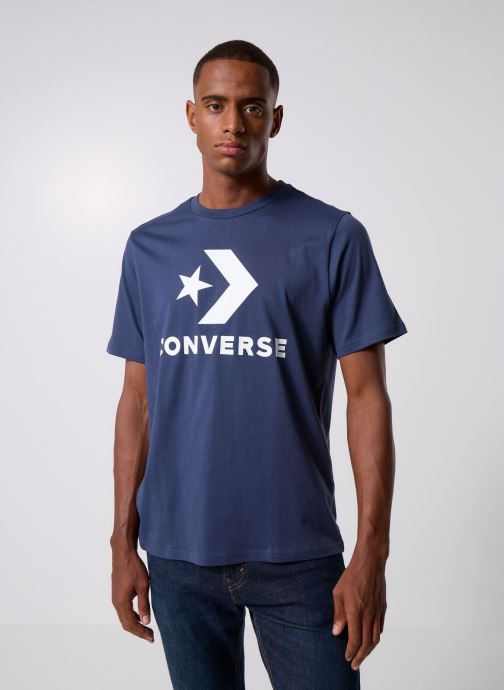 Converse Tee-shirts manches courtes Cvm5T458Standard Fit homme bleu
