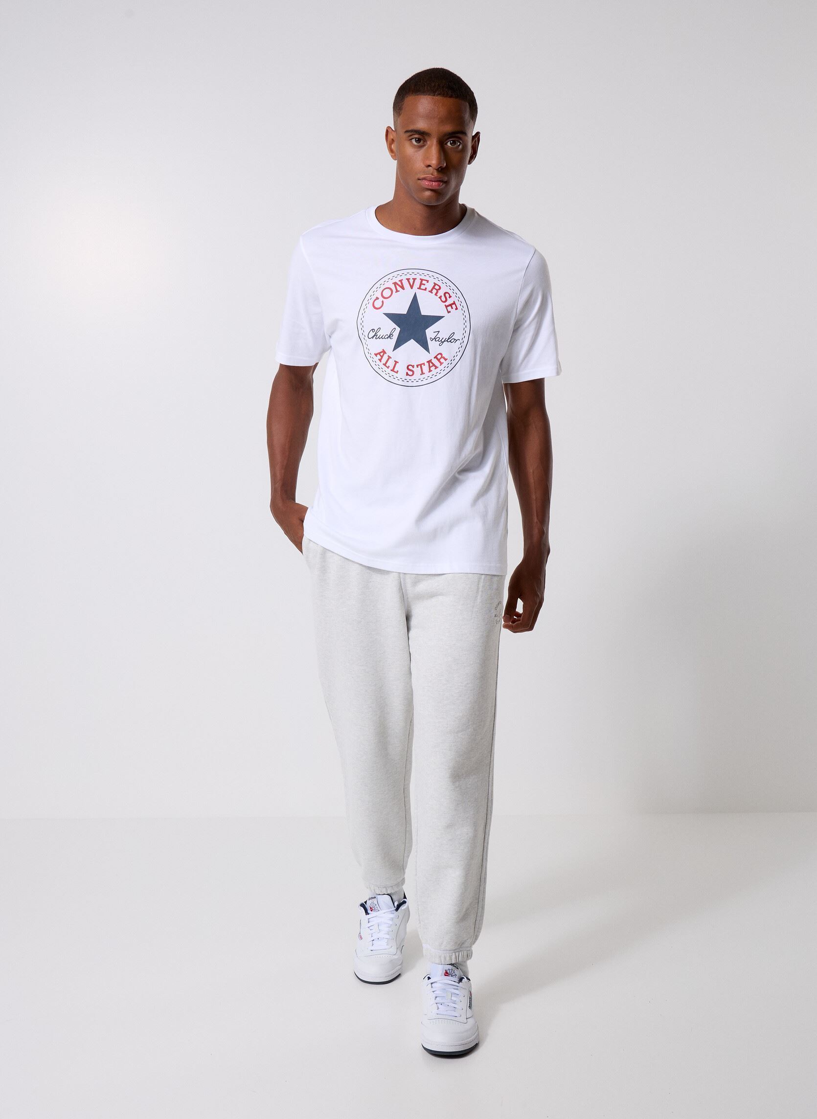 Tee-shirts manches courtes Converse Arch All St homme blanc Converse Tee-shirts manches courtes Converse Arch All St homme blanc White White