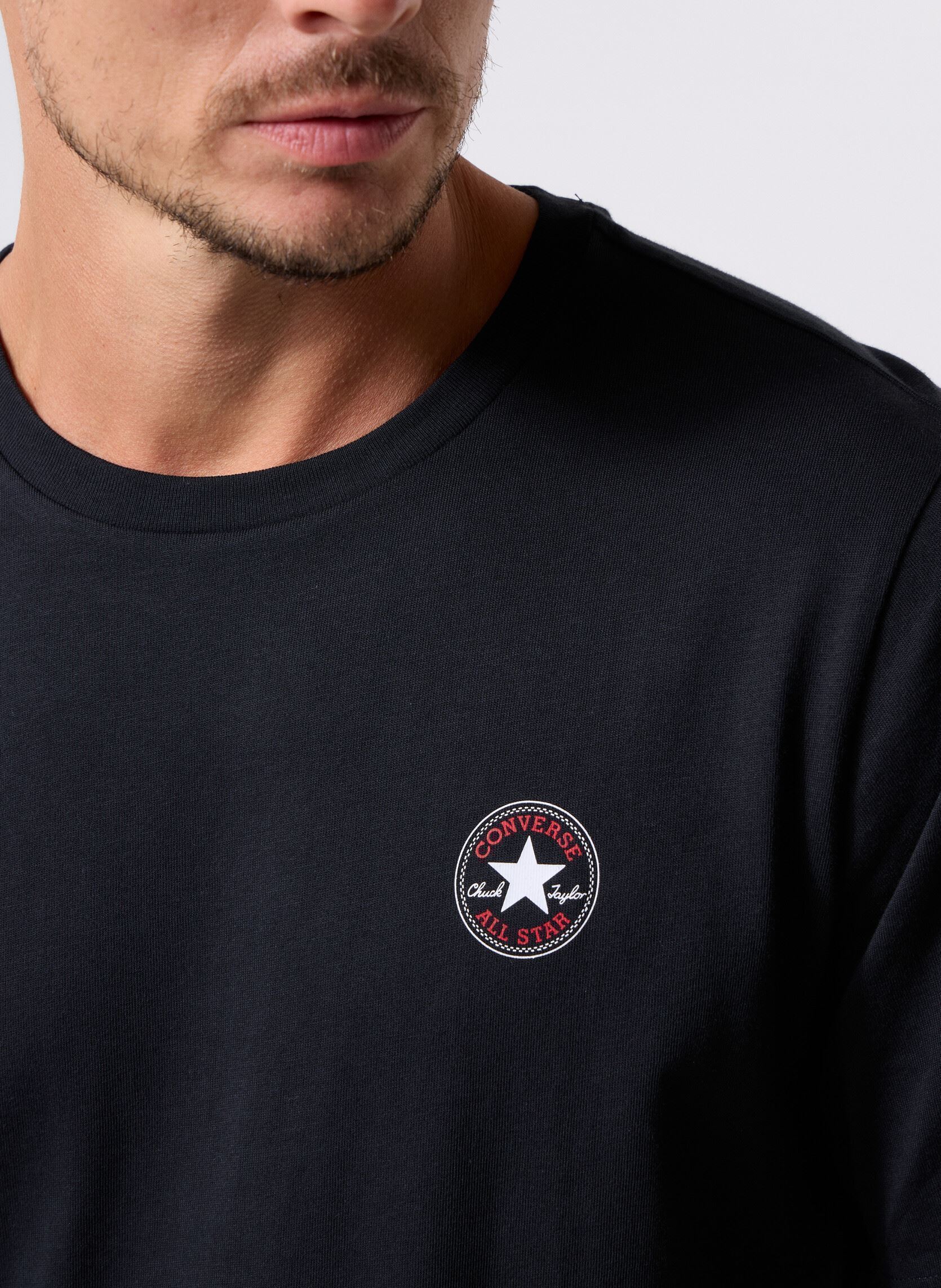 Kurzarm-T-Shirts Core Chuck Patch Tee-17 herren schwarz Converse Kurzarm-T-Shirts Core Chuck Patch Tee-17 herren schwarz Black Black