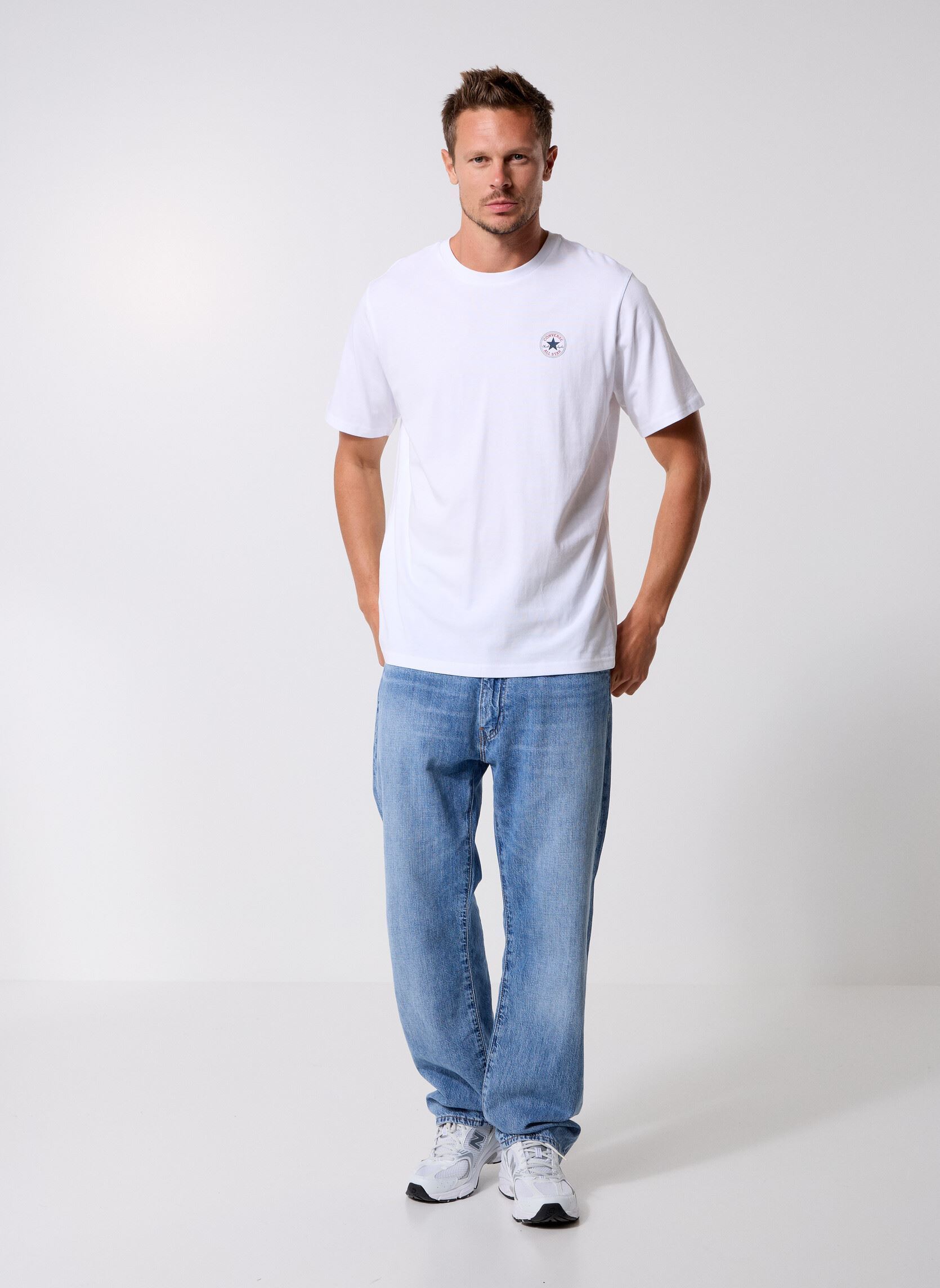 T-shirts met korte mouwen Core Chuck Patch Tee-17 heren wit Converse T-shirts met korte mouwen Core Chuck Patch Tee-17 heren wit White White