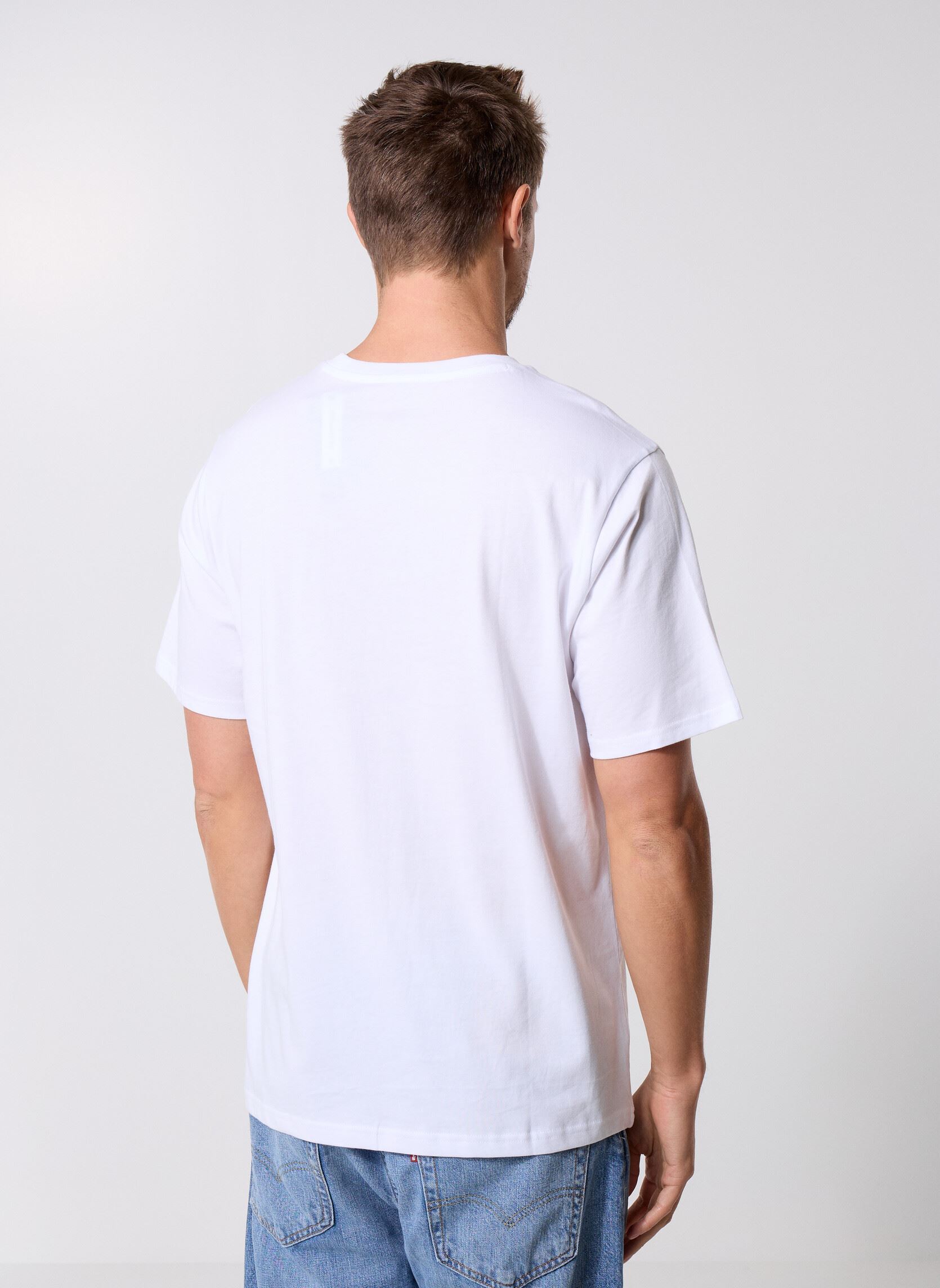 T-shirts met korte mouwen Core Chuck Patch Tee-17 heren wit Converse T-shirts met korte mouwen Core Chuck Patch Tee-17 heren wit White White