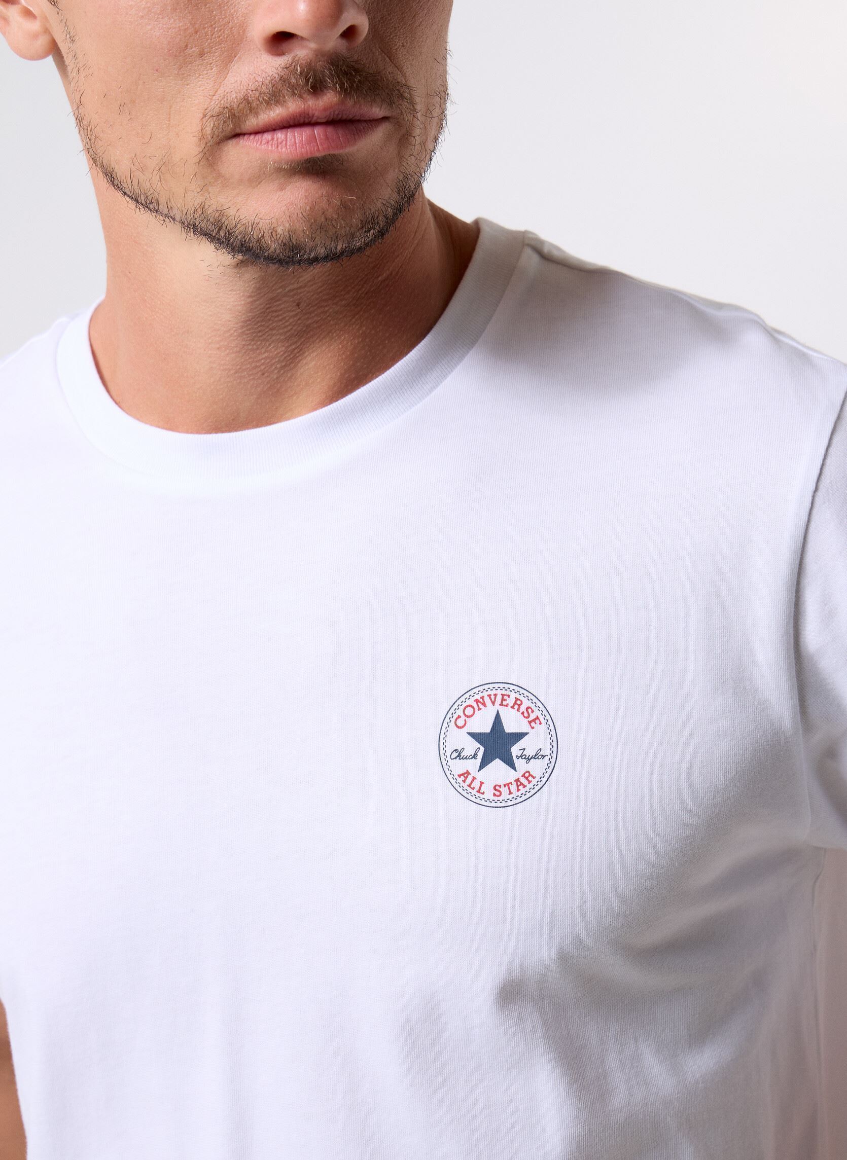 T-shirts met korte mouwen Core Chuck Patch Tee-17 heren wit Converse T-shirts met korte mouwen Core Chuck Patch Tee-17 heren wit White White